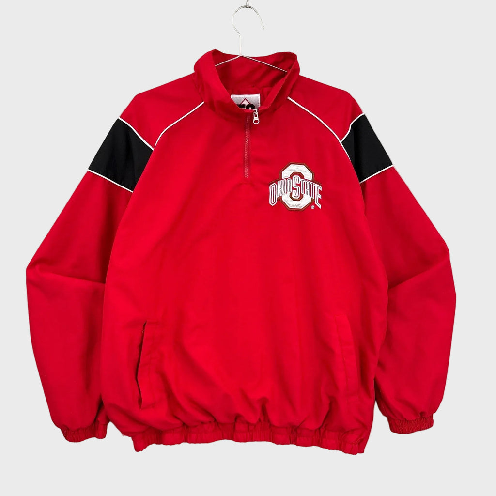 Vintage 90s Ohio State Buckeyes University College Light Windbreaker Jacket