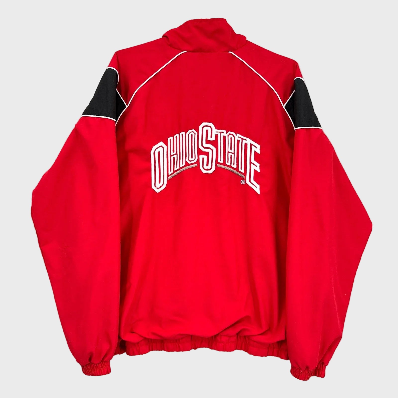Vintage 90s Ohio State Buckeyes University College Light Windbreaker Jacket