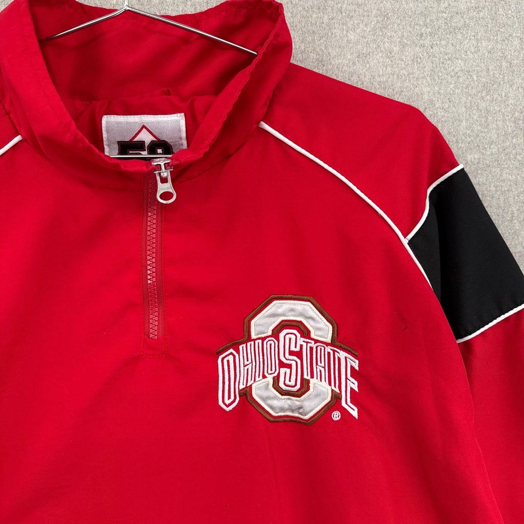 Vintage 90s Ohio State Buckeyes University College Light Windbreaker Jacket