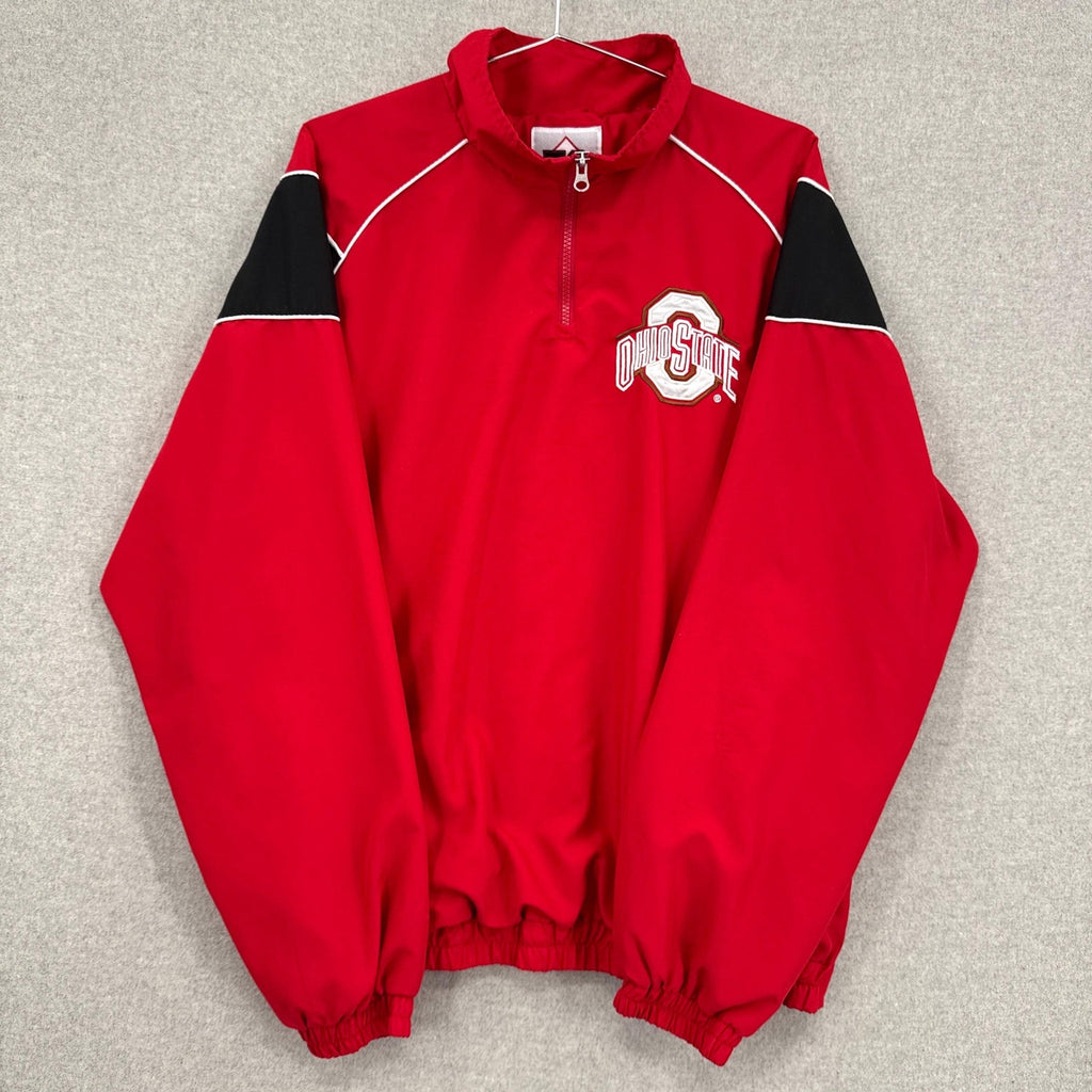 Vintage 90s Ohio State Buckeyes University College Light Windbreaker Jacket
