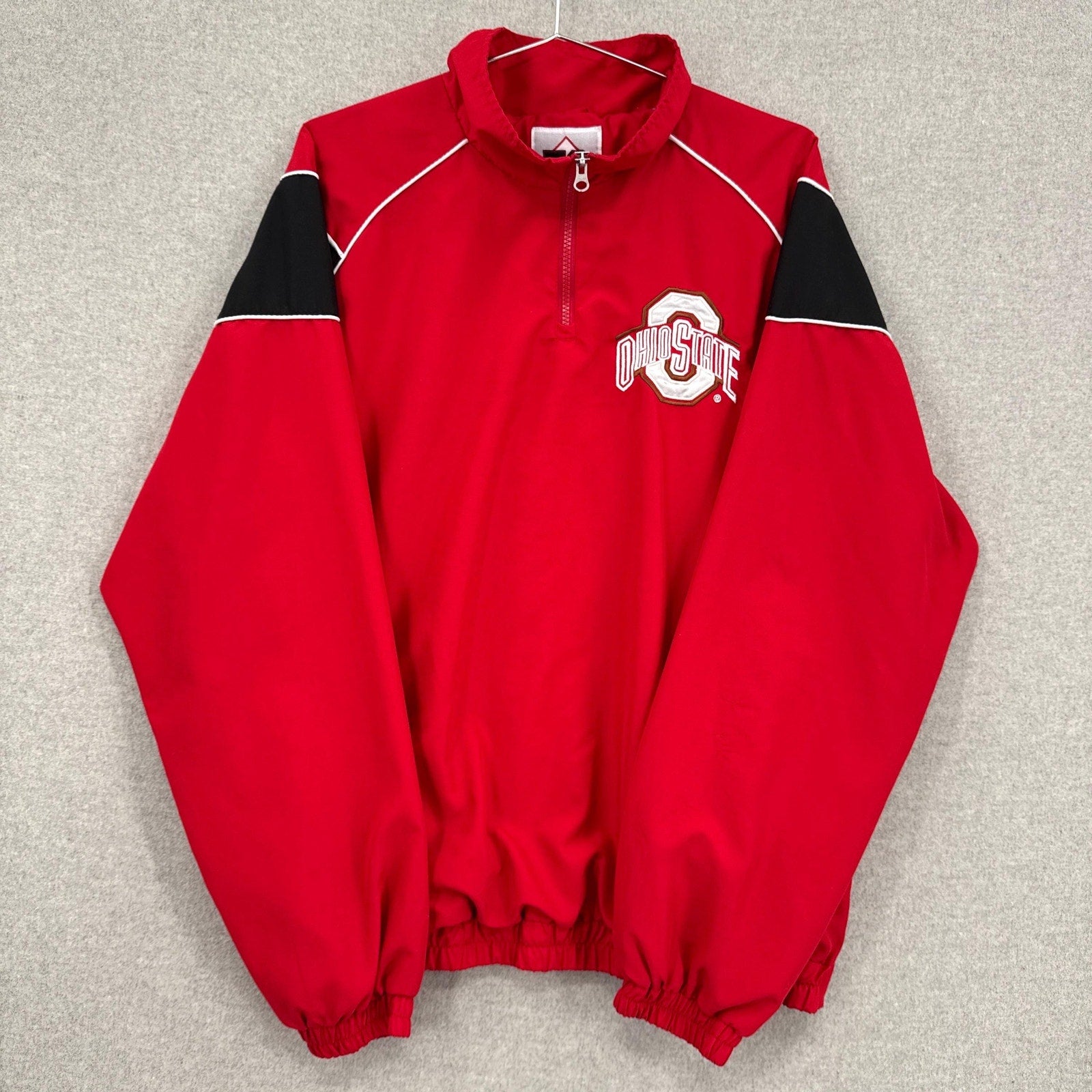 Vintage 90s Ohio State Buckeyes University College Light Windbreaker Jacket