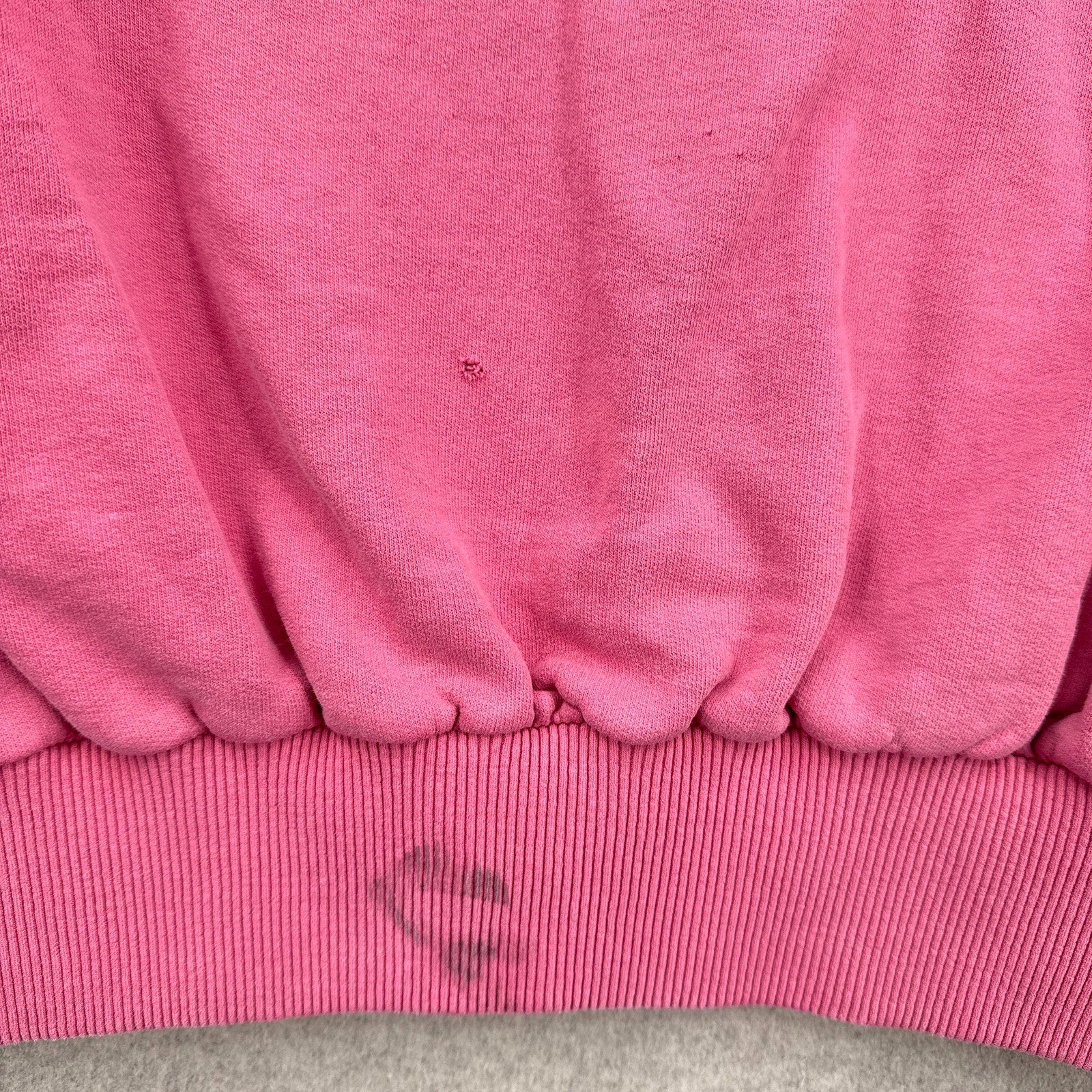 stain spots and hole on front