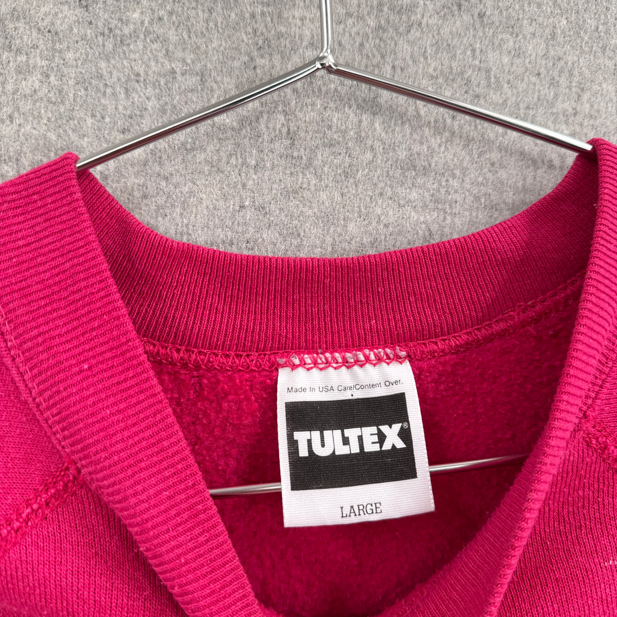 Vintage 90s Pink Blank Tultex Crewneck Sweatshirt