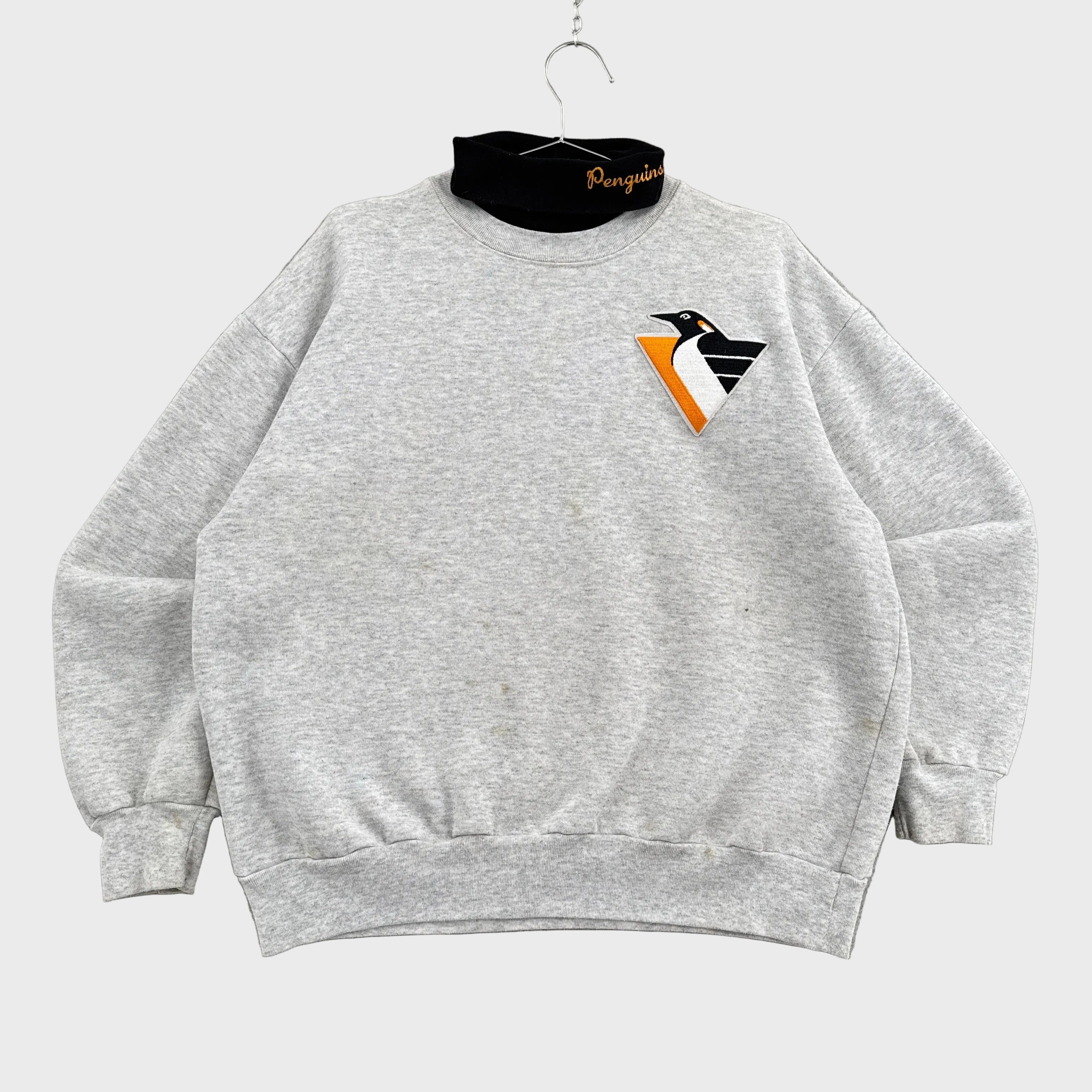 Vintage 90s Pittsburgh Penguins Turtleneck Sweatshirt