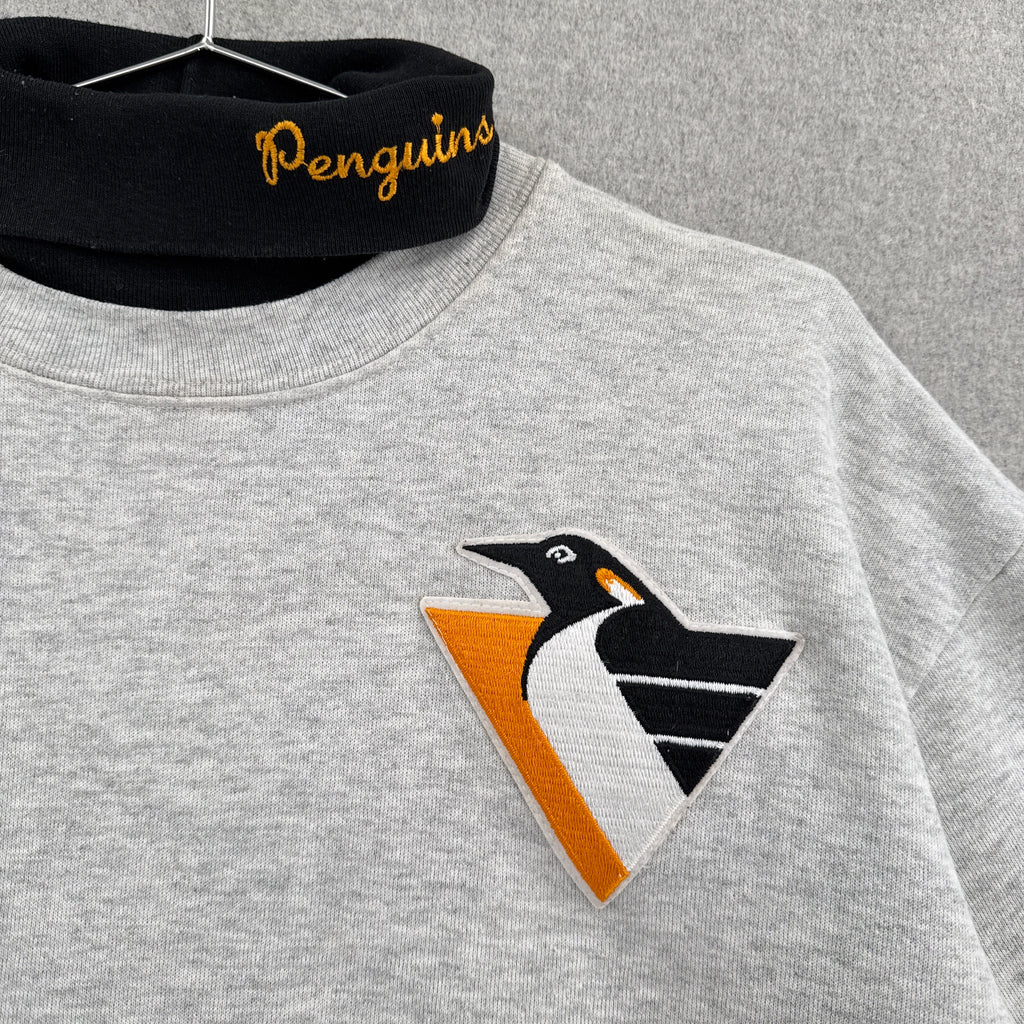 Vintage 90s Pittsburgh Penguins Turtleneck Sweatshirt