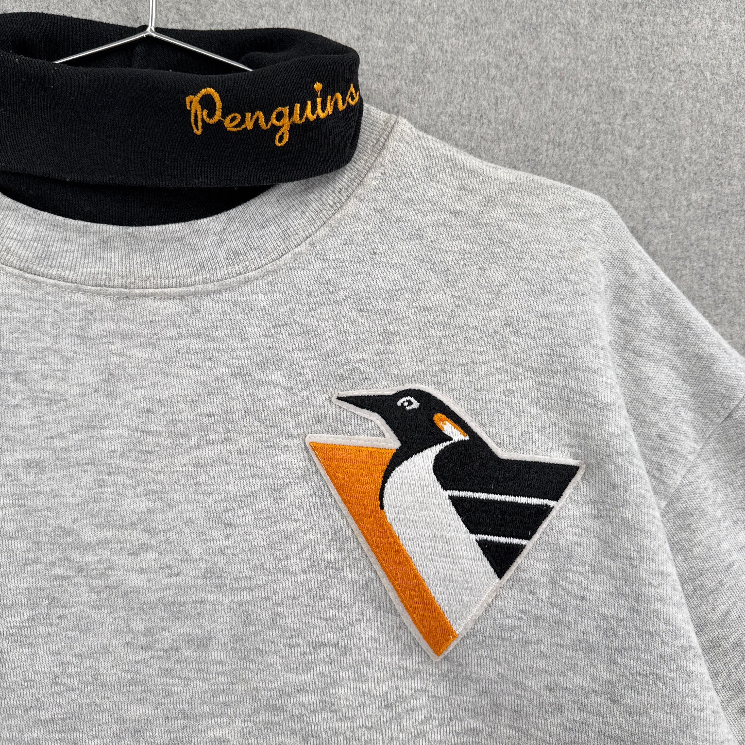 Vintage 90s Pittsburgh Penguins Turtleneck Sweatshirt