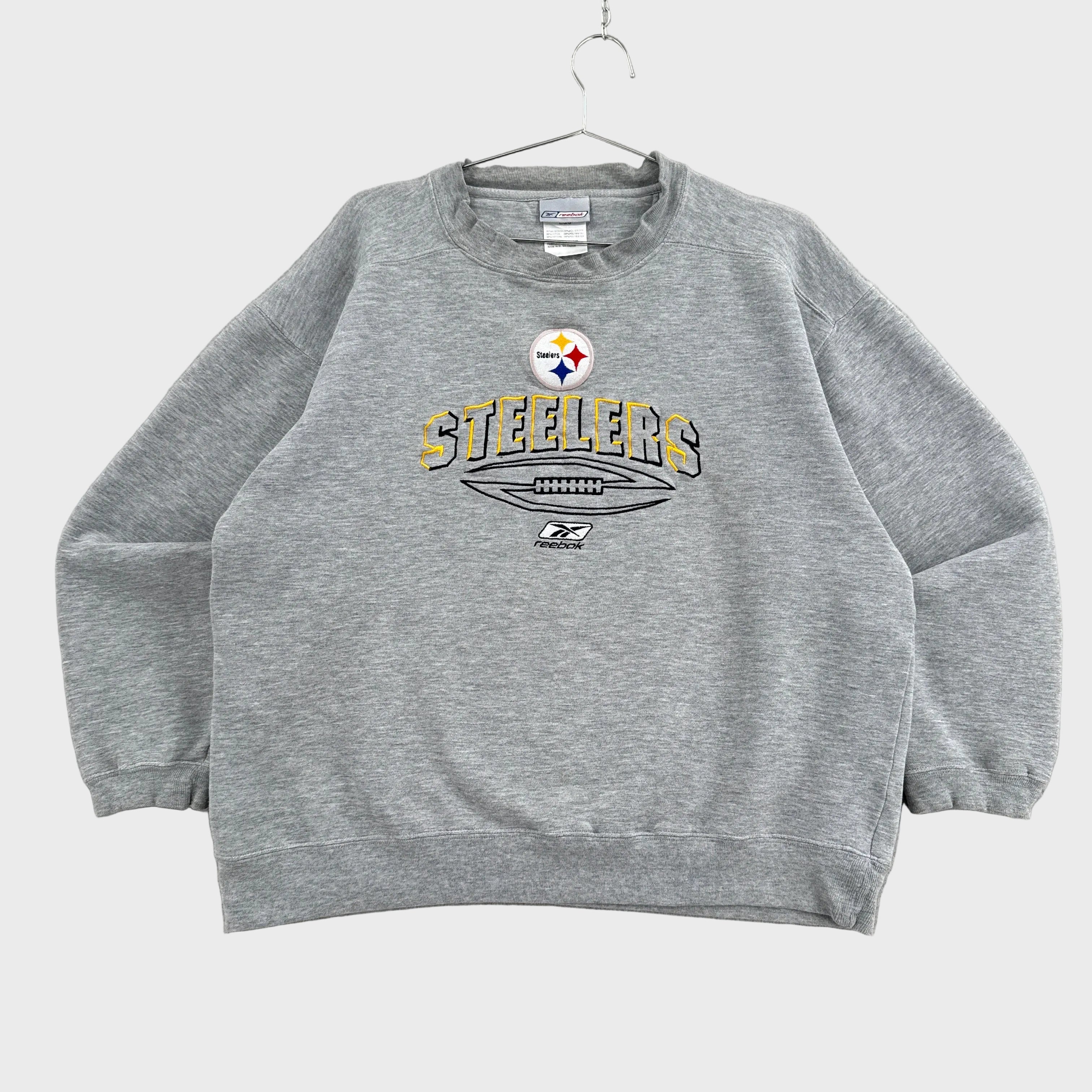 Vintage 90s Pittsburgh Steelers NFL Embroidered Sweatshirt