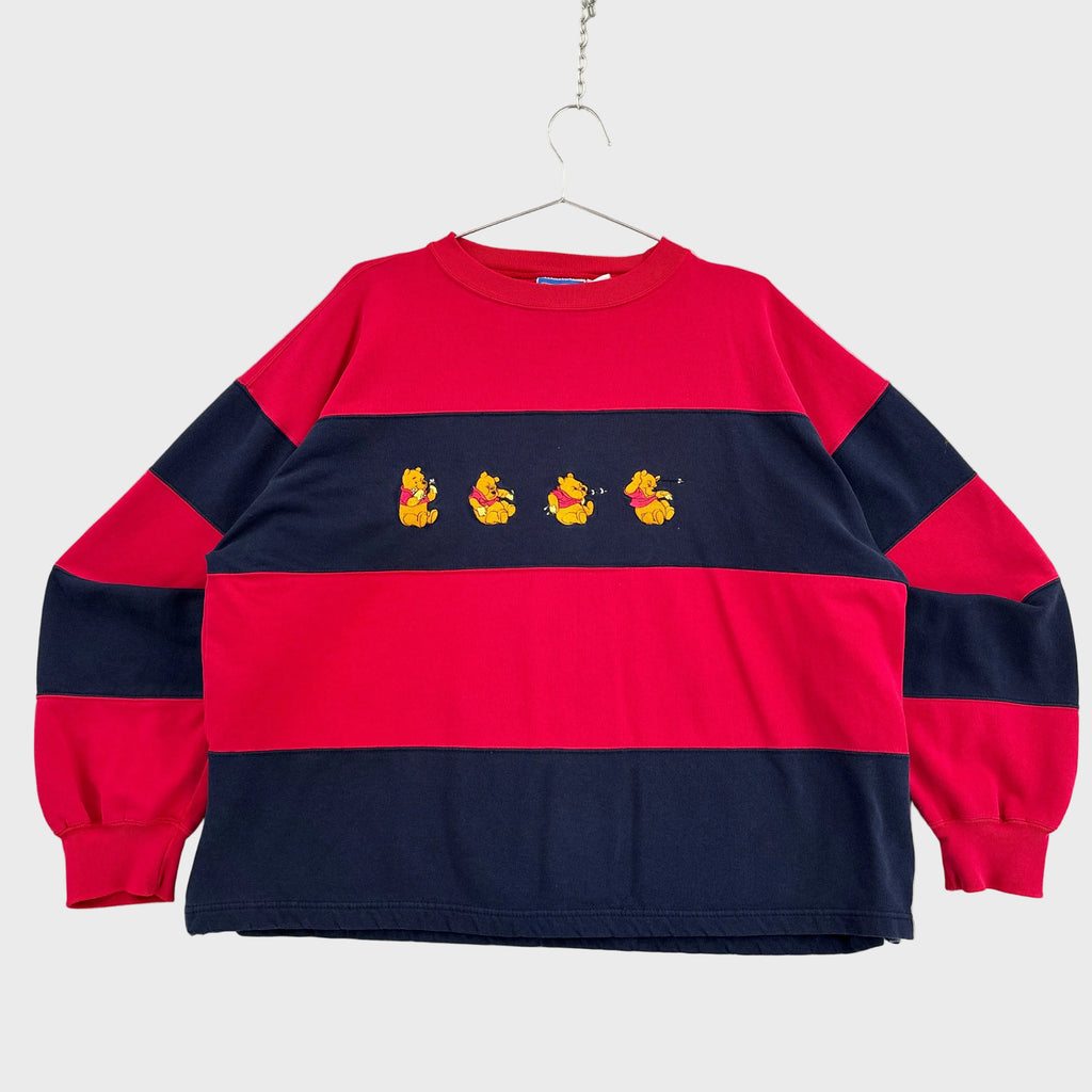 Vintage 90s Pooh Bear Disney Cartoon Embroidered Crewneck Sweatshirt