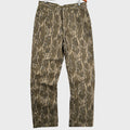 Camouflage pants on a light gray background