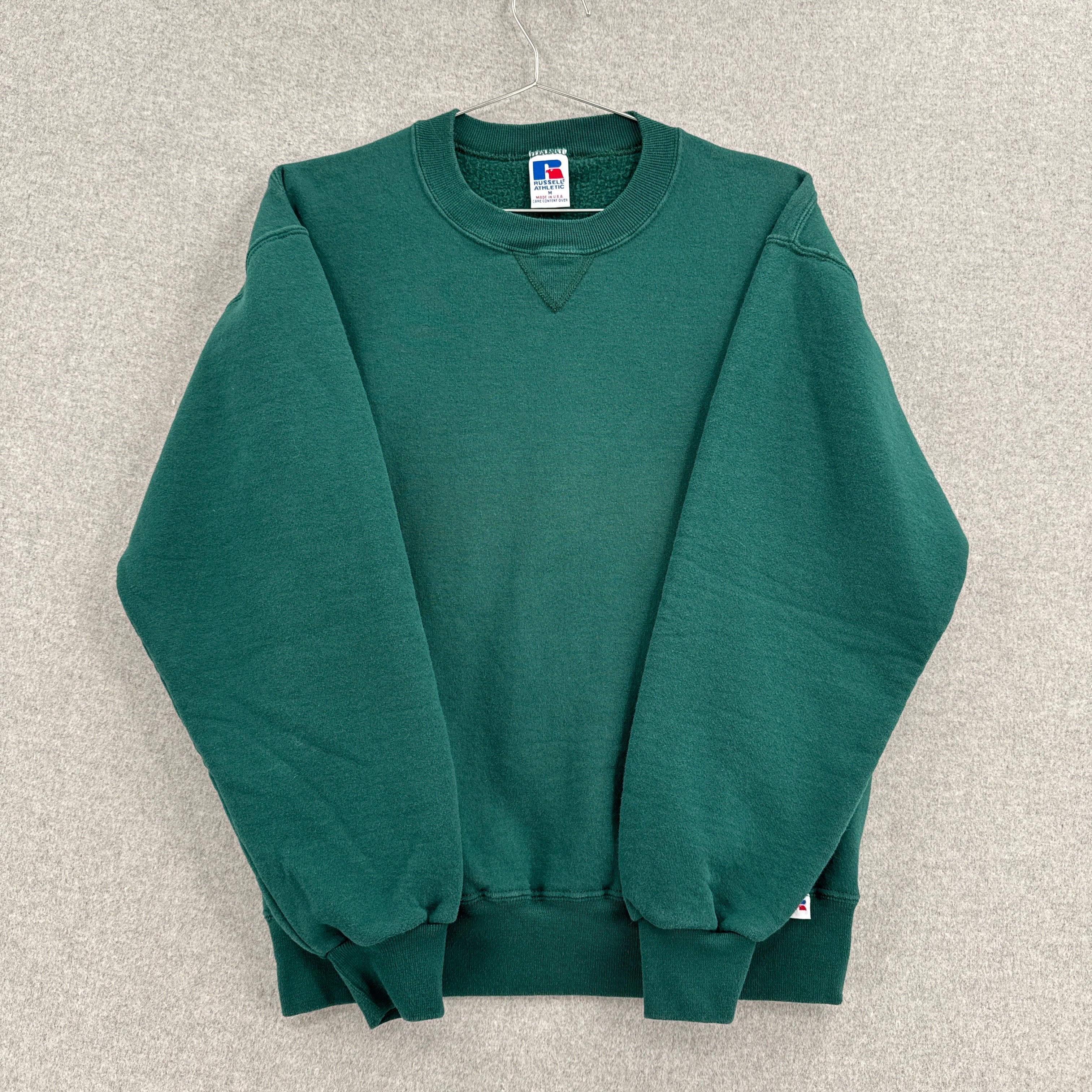 Vintage 90s Russell Athletic Blank Crewneck Sweatshirt M