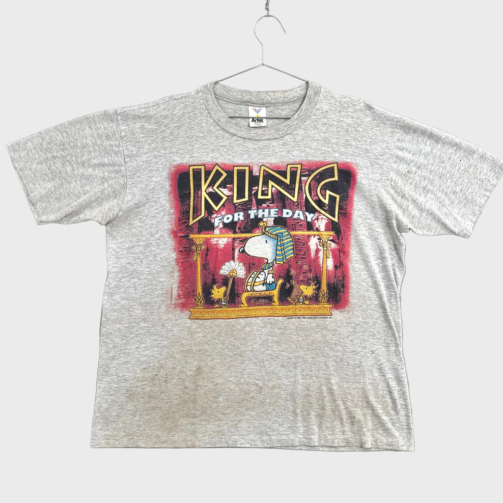Vintage 90s Snoopy King Egyptian Cartoon Graphic Tee