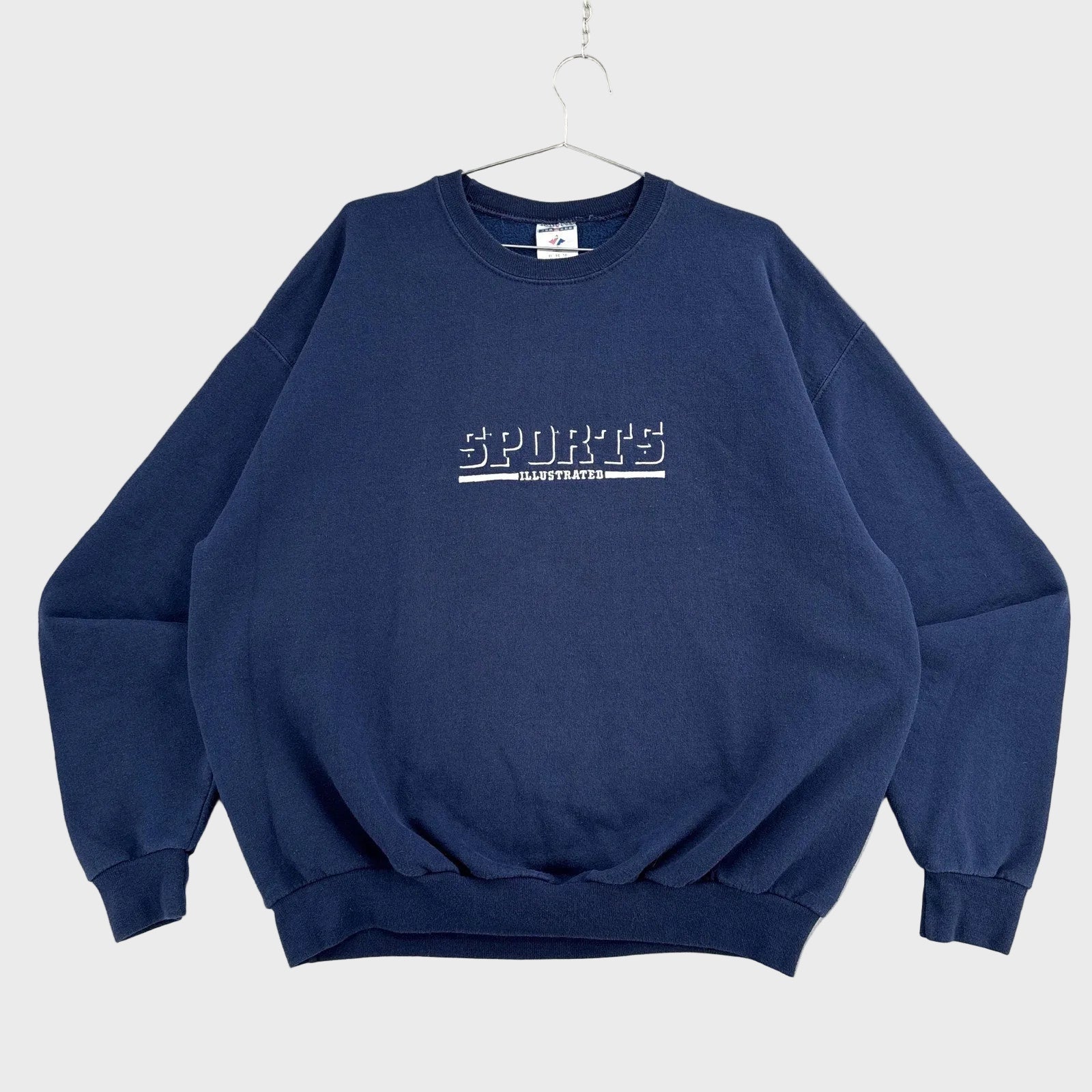 Vintage 90s Sports Illustrated Embroidered Dark Blue Crewneck Sweatshirt