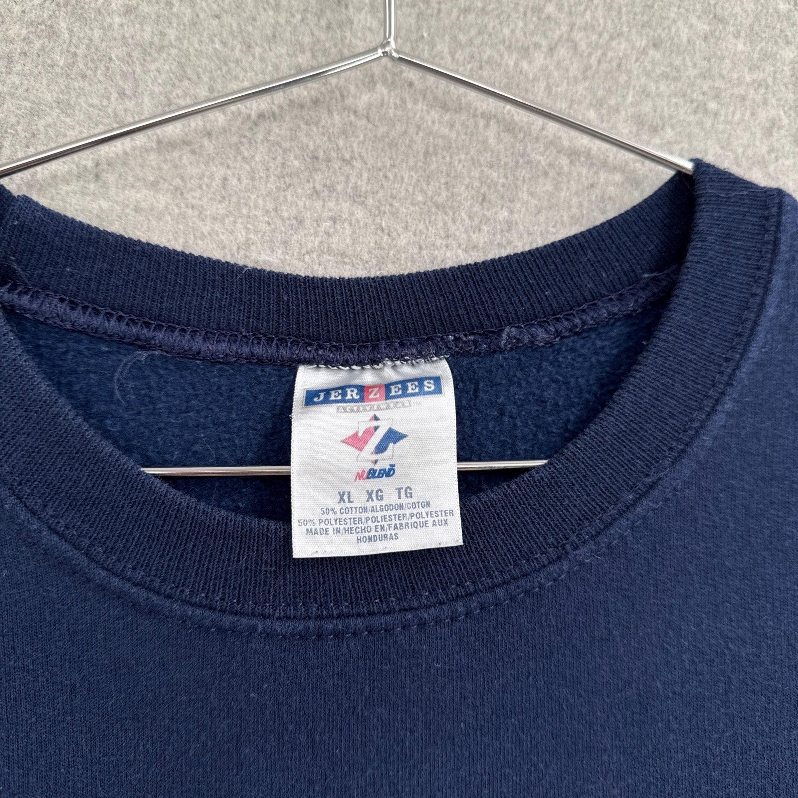 Vintage 90s Sports Illustrated Embroidered Dark Blue Crewneck Sweatshirt