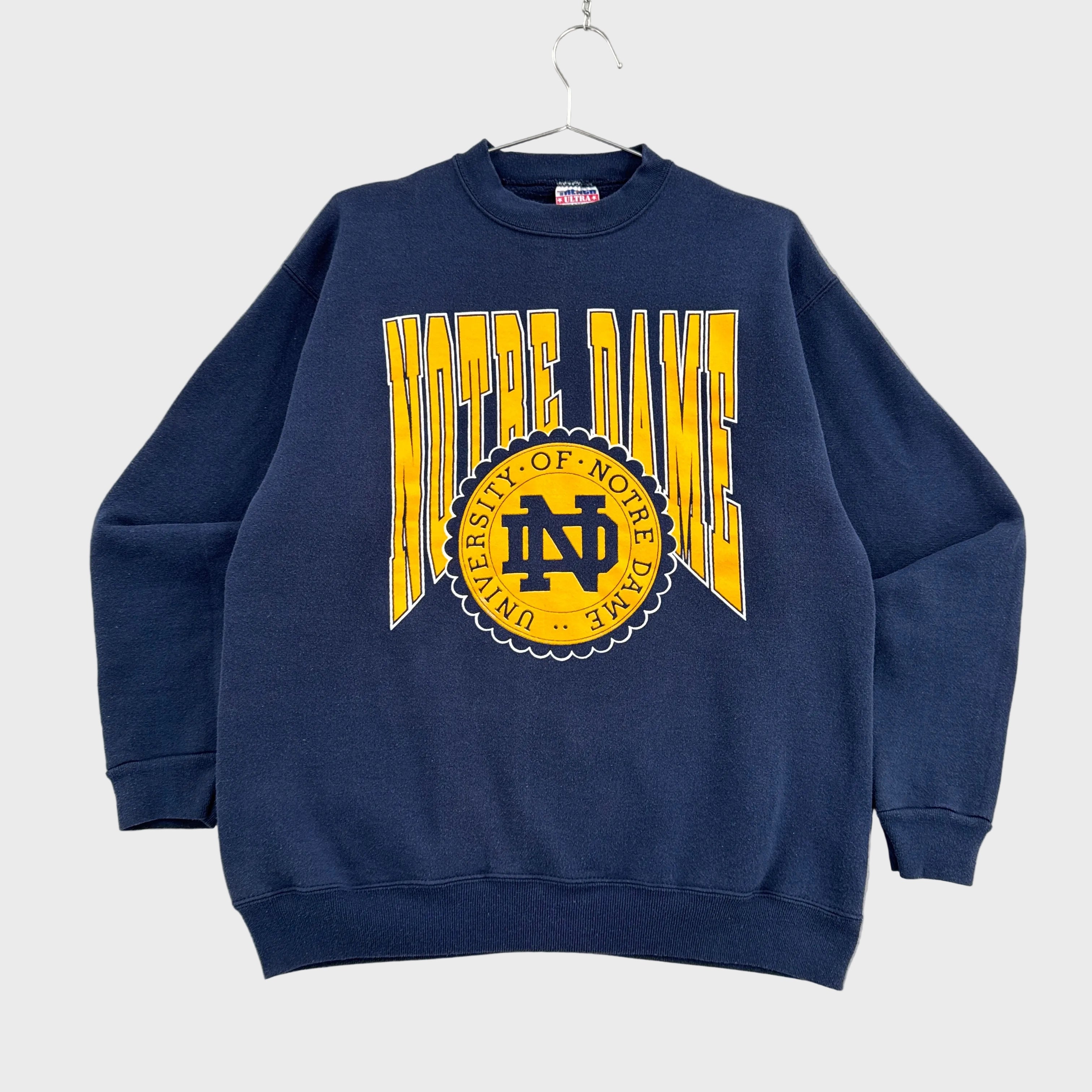 Vintage 90s University Notre Dame Crewneck Sweatshirt