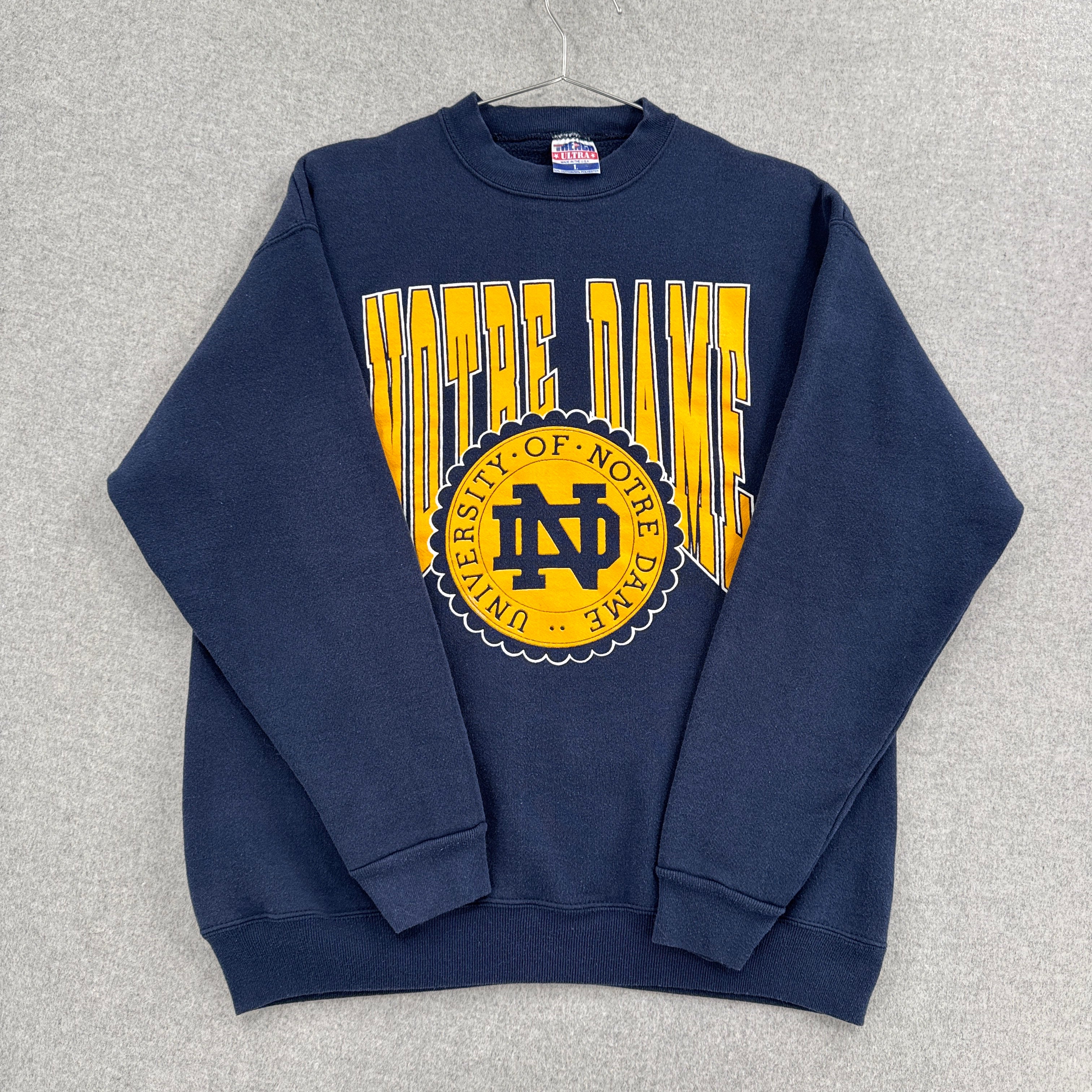 Vintage 90s University Notre Dame Crewneck Sweatshirt