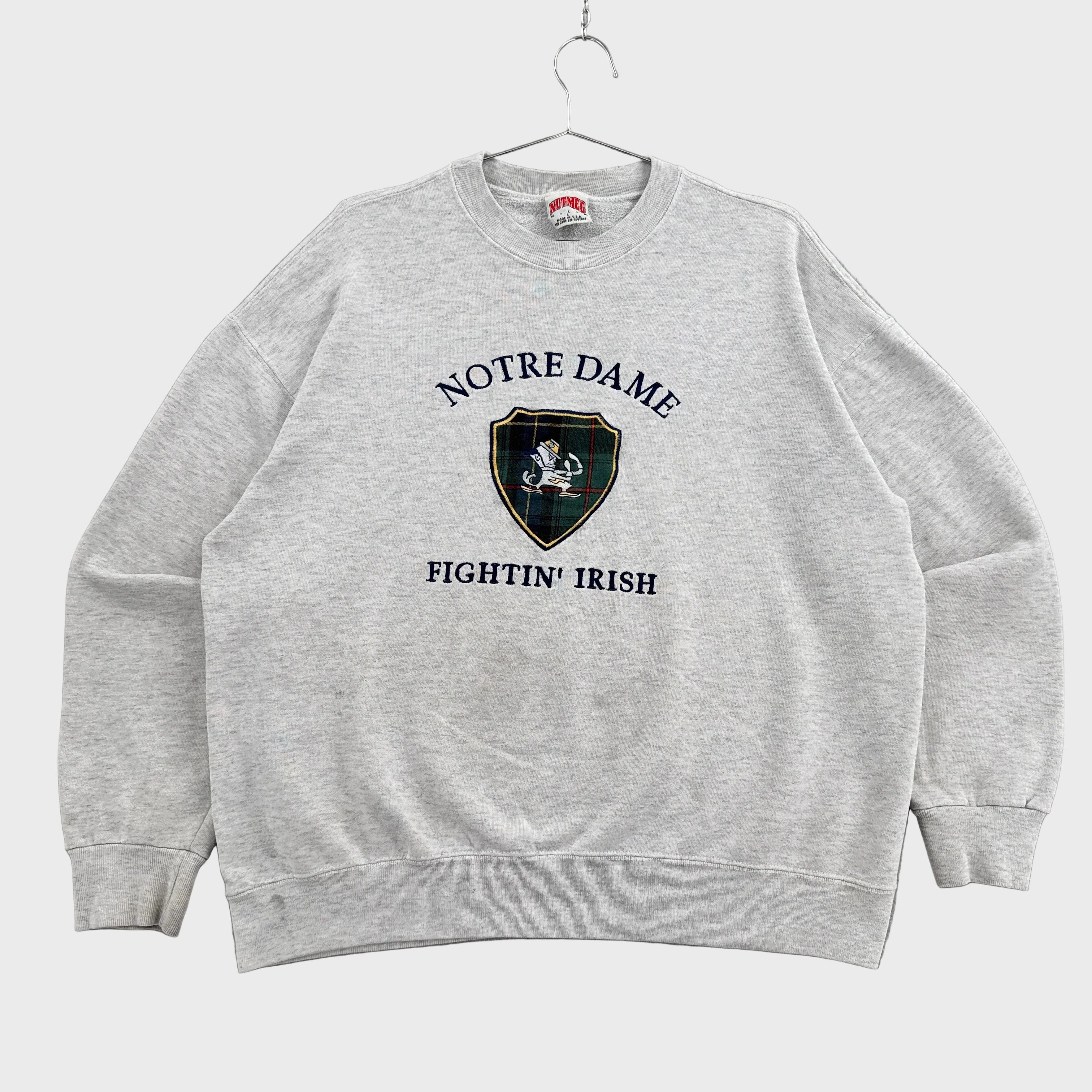Vintage 90s University Notre Dame Fighting Irish Crewneck Sweatshirt