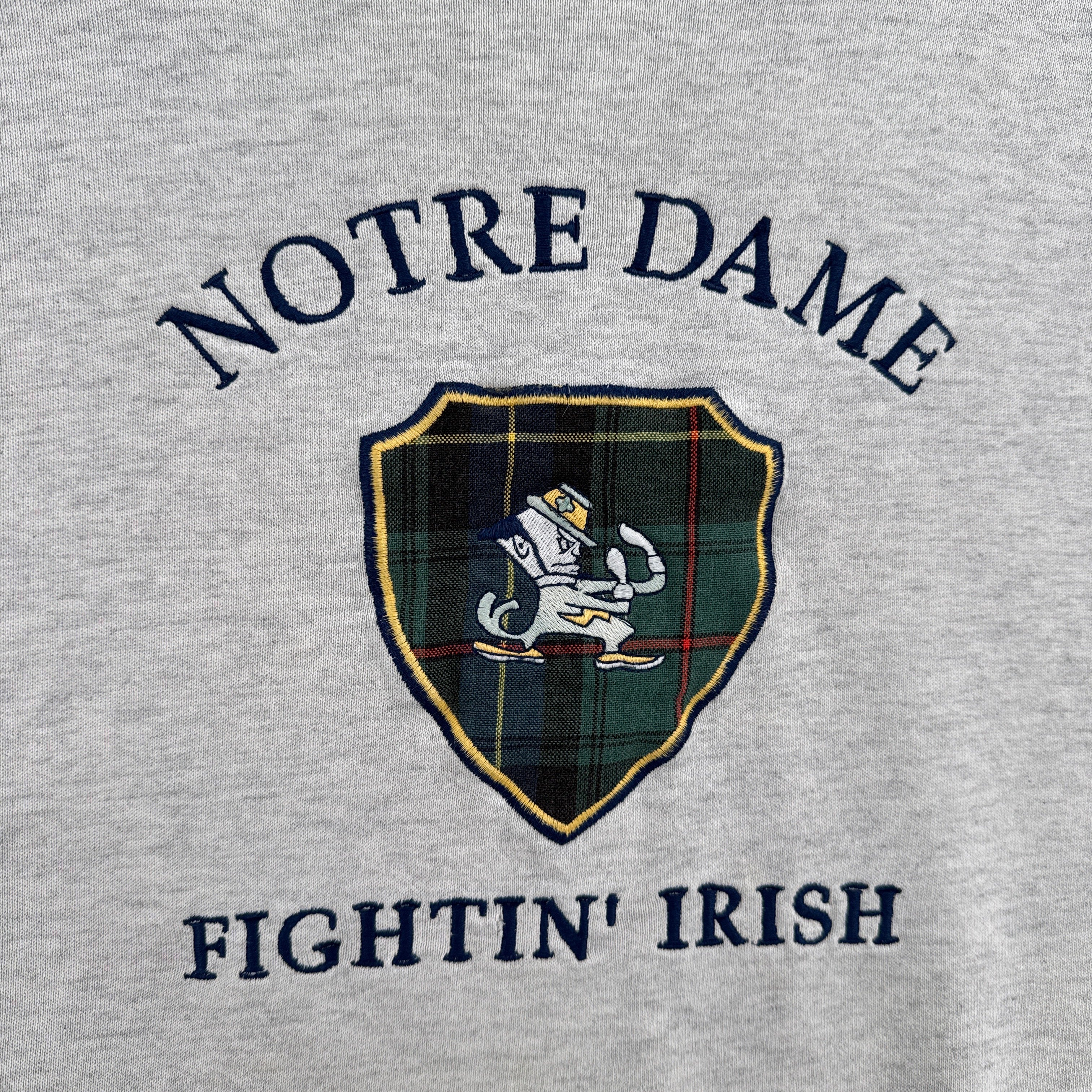 Vintage 90s University Notre Dame Fighting Irish Crewneck Sweatshirt1