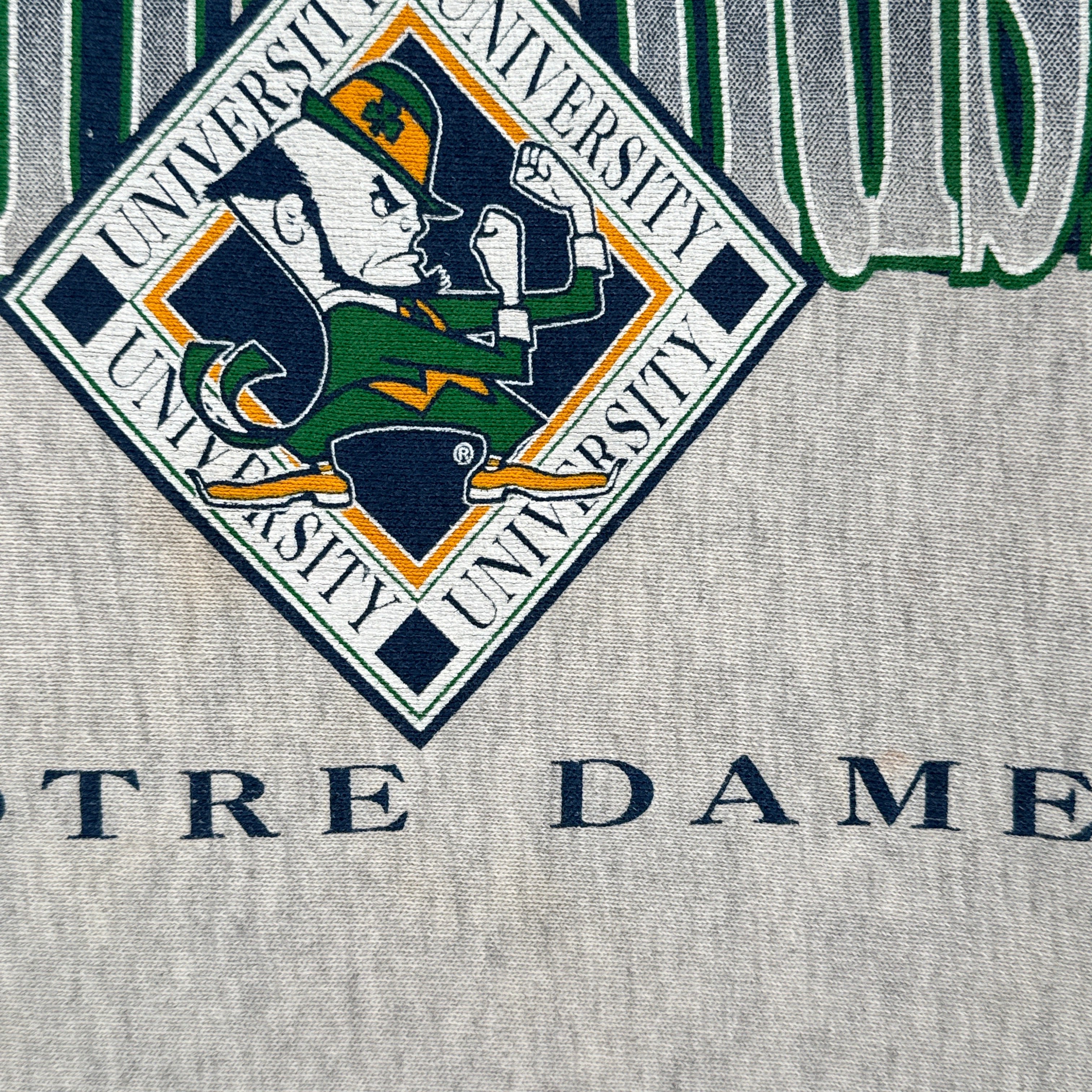 Vintage 90s University Notre Dame Fighting Irish Crewneck Sweatshirt