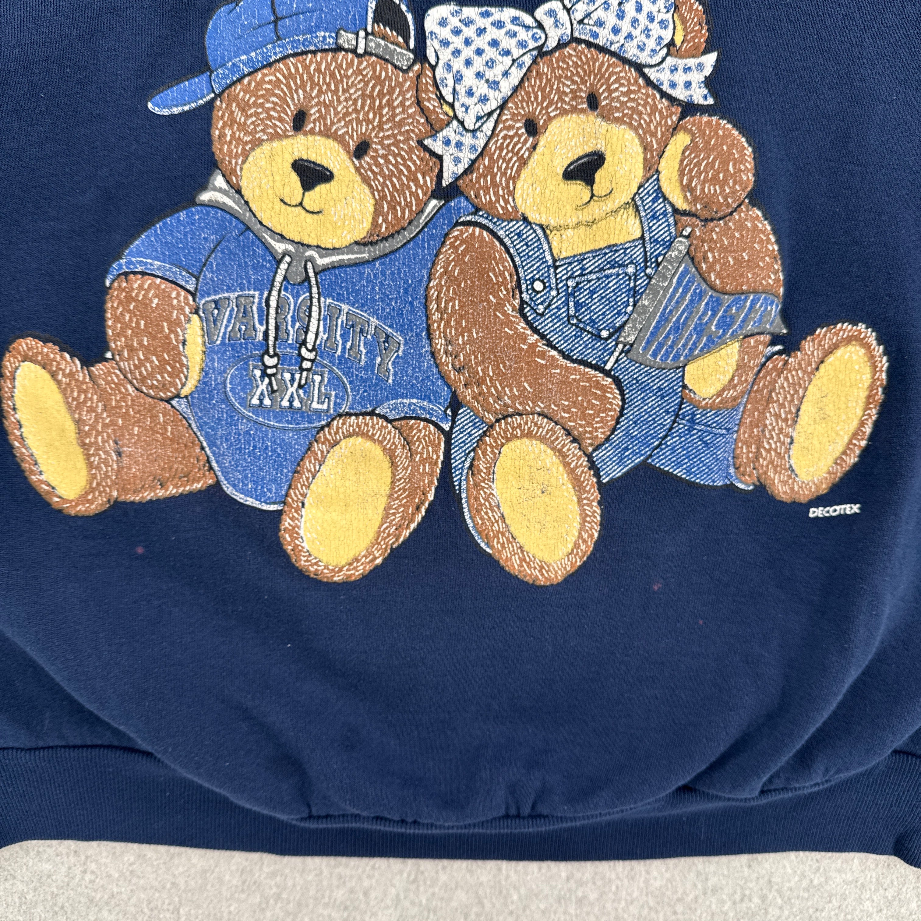 Vintage 90s University West Virginia Teddy Bears Crewneck Sweatshirt