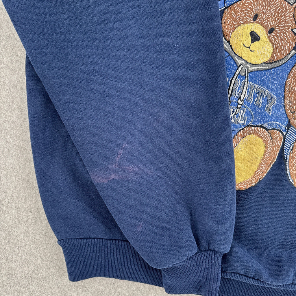 Vintage 90s University West Virginia Teddy Bears Crewneck Sweatshirt
