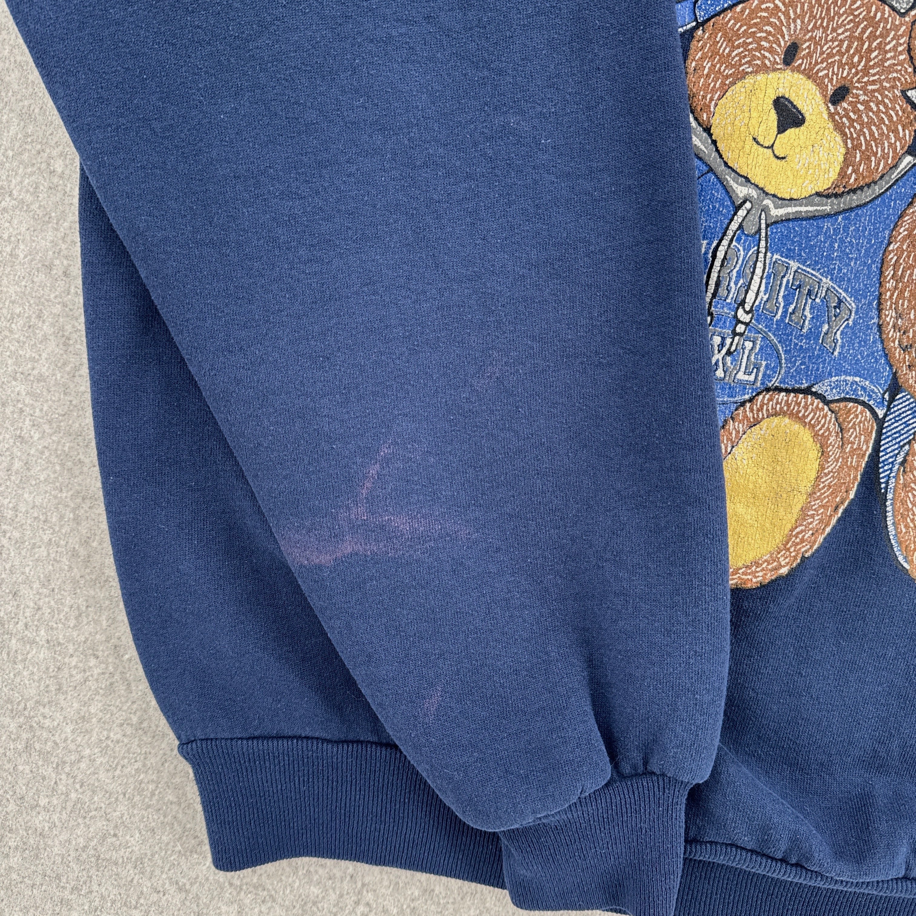 Vintage 90s University West Virginia Teddy Bears Crewneck Sweatshirt