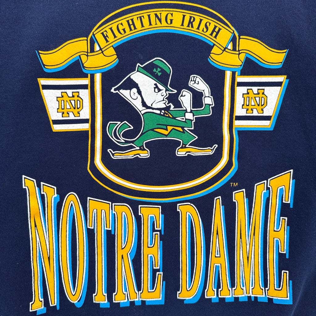 Vintage 90s University of Notre Dame Fighting Irish Crewneck Sweatshirt