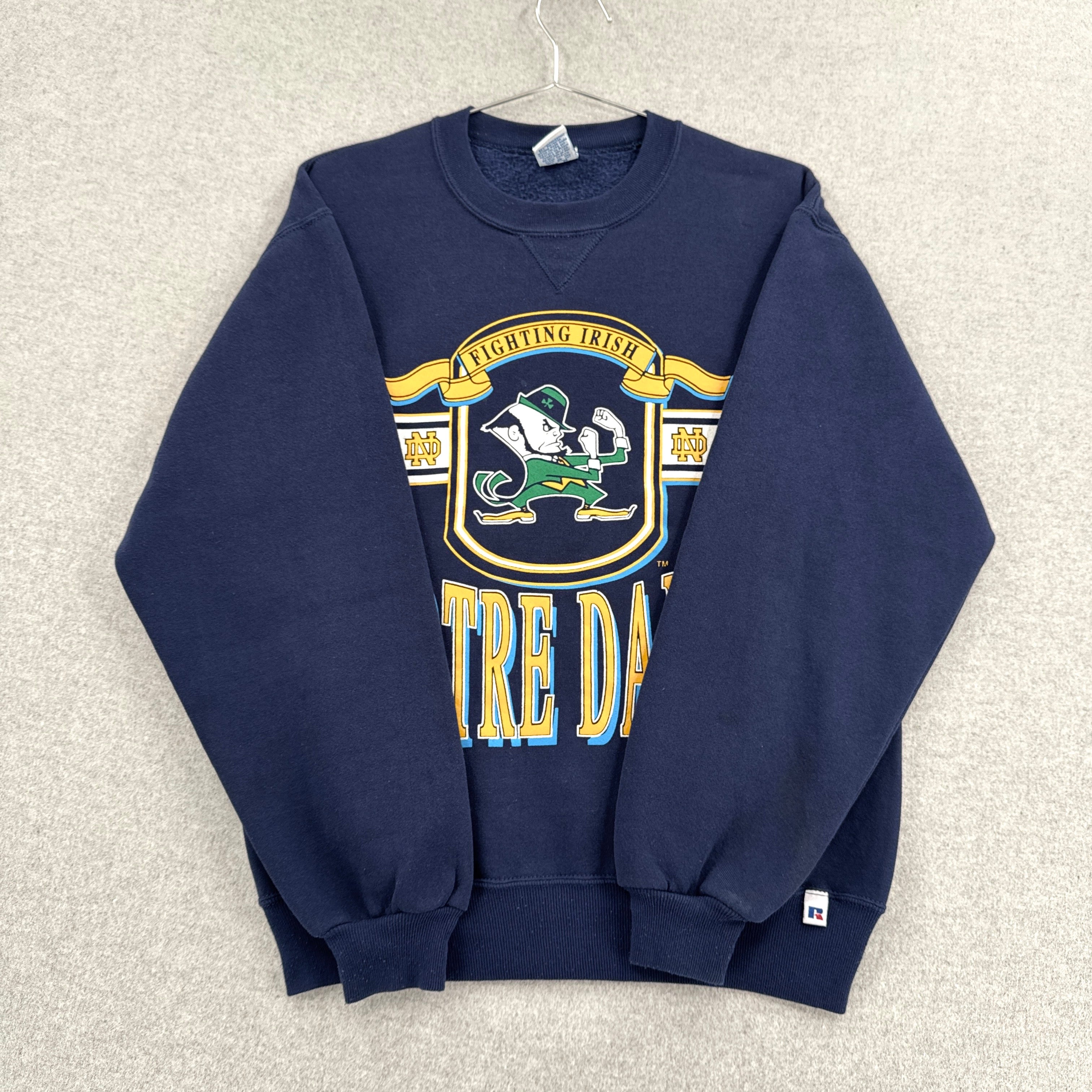 Vintage 90s University of Notre Dame Fighting Irish Crewneck Sweatshirt