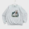 Vintage 90s West Highland White Terrier Dog Crewneck Sweatshirt