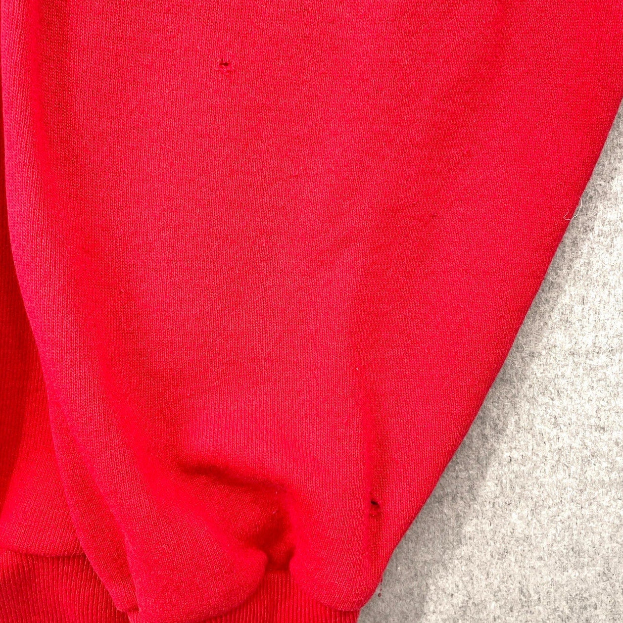 small holes in sleeve