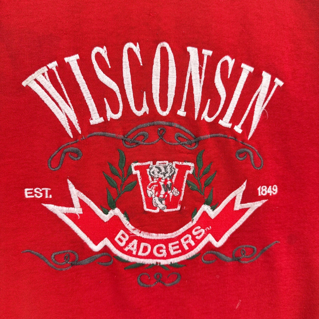 Vintage 90s Wisconsin Badgers University Varsity Crewneck Sweatshirt