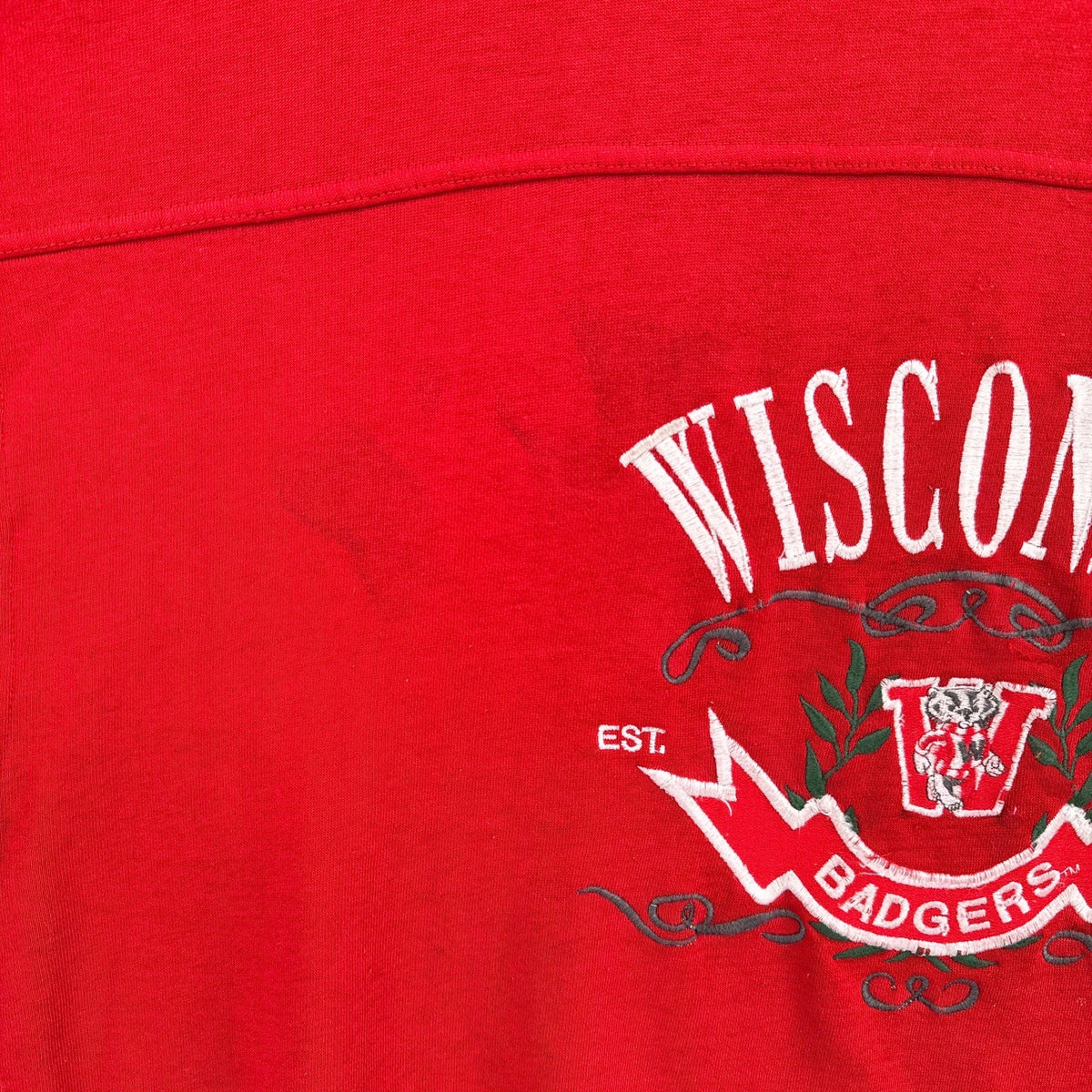 Vintage 90s Wisconsin Badgers University Varsity Crewneck Sweatshirt