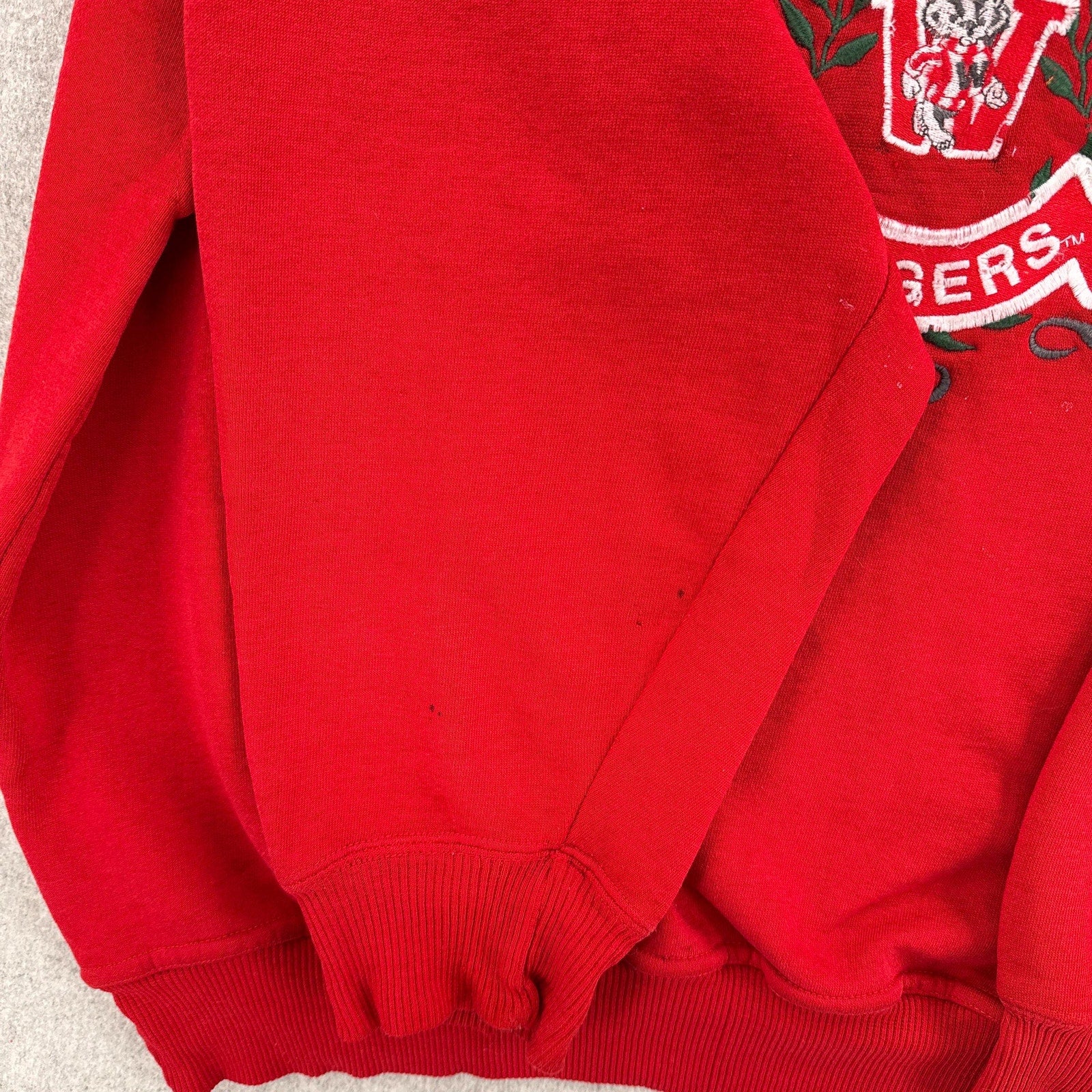 Vintage 90s Wisconsin Badgers University Varsity Crewneck Sweatshirt