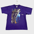 Vintage 90s Wolf Howling Cabela's Graphic Tee 