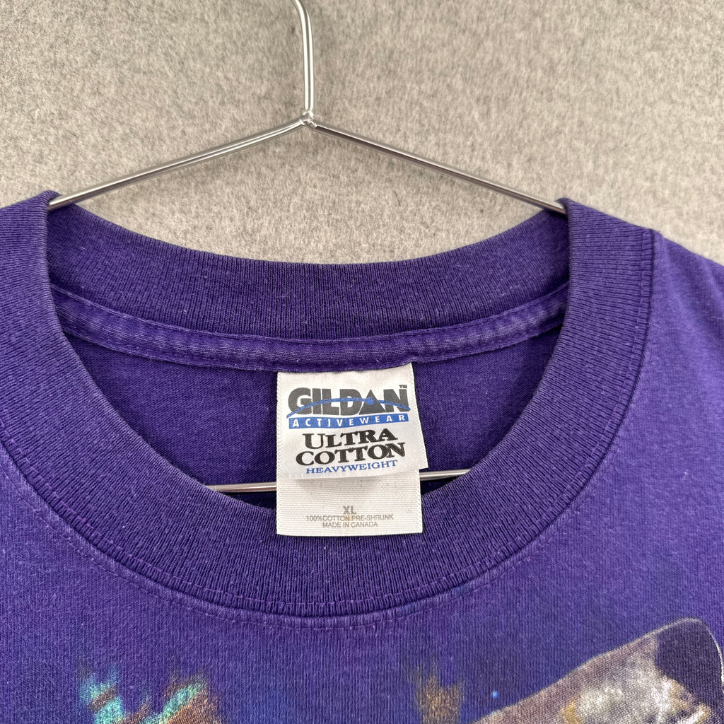 Vintage 90s Wolf Howling Cabela's Graphic Tee 
