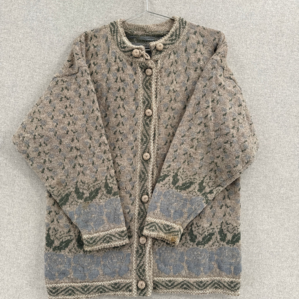 Vintage 90s Wool Button Cardigan Knitted Sweater - M/L