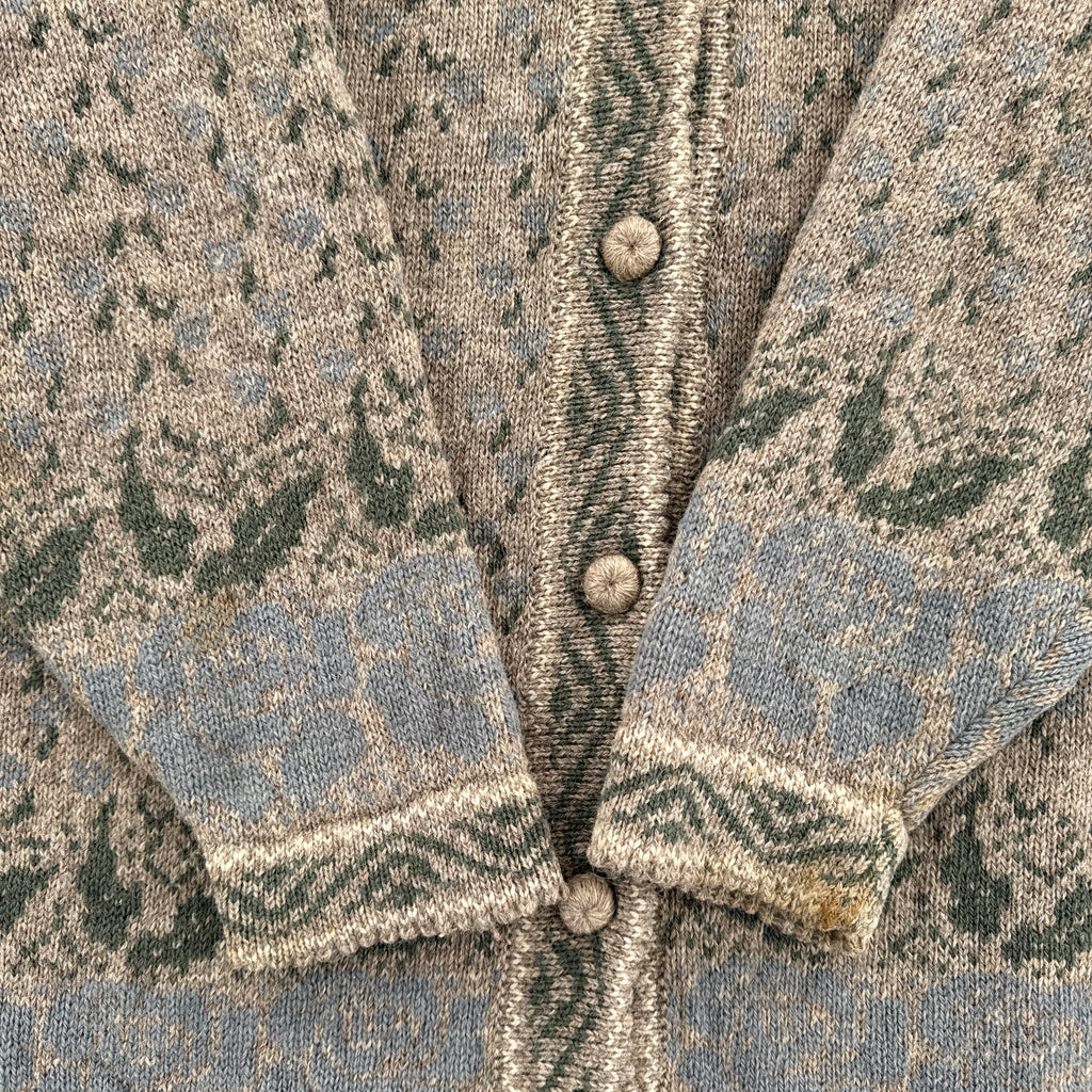 Vintage 90s Wool Button Cardigan Knitted Sweater - M/L