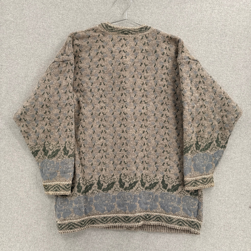 Vintage 90s Wool Button Cardigan Knitted Sweater - M/L