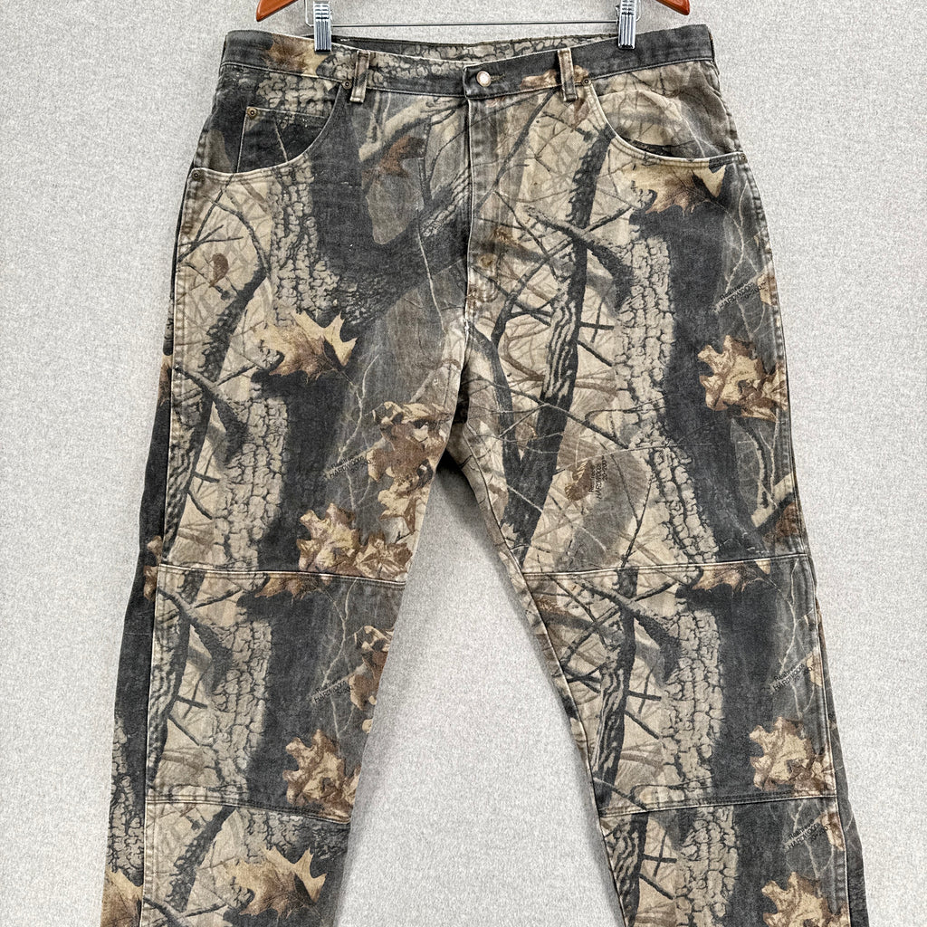 Vintage 90s Wrangler Realtree Hardwoods Camo Denim Pants - W40