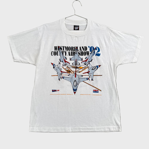 Vintage '92 Air Show Pilot Airplane Jet Graphic Tee