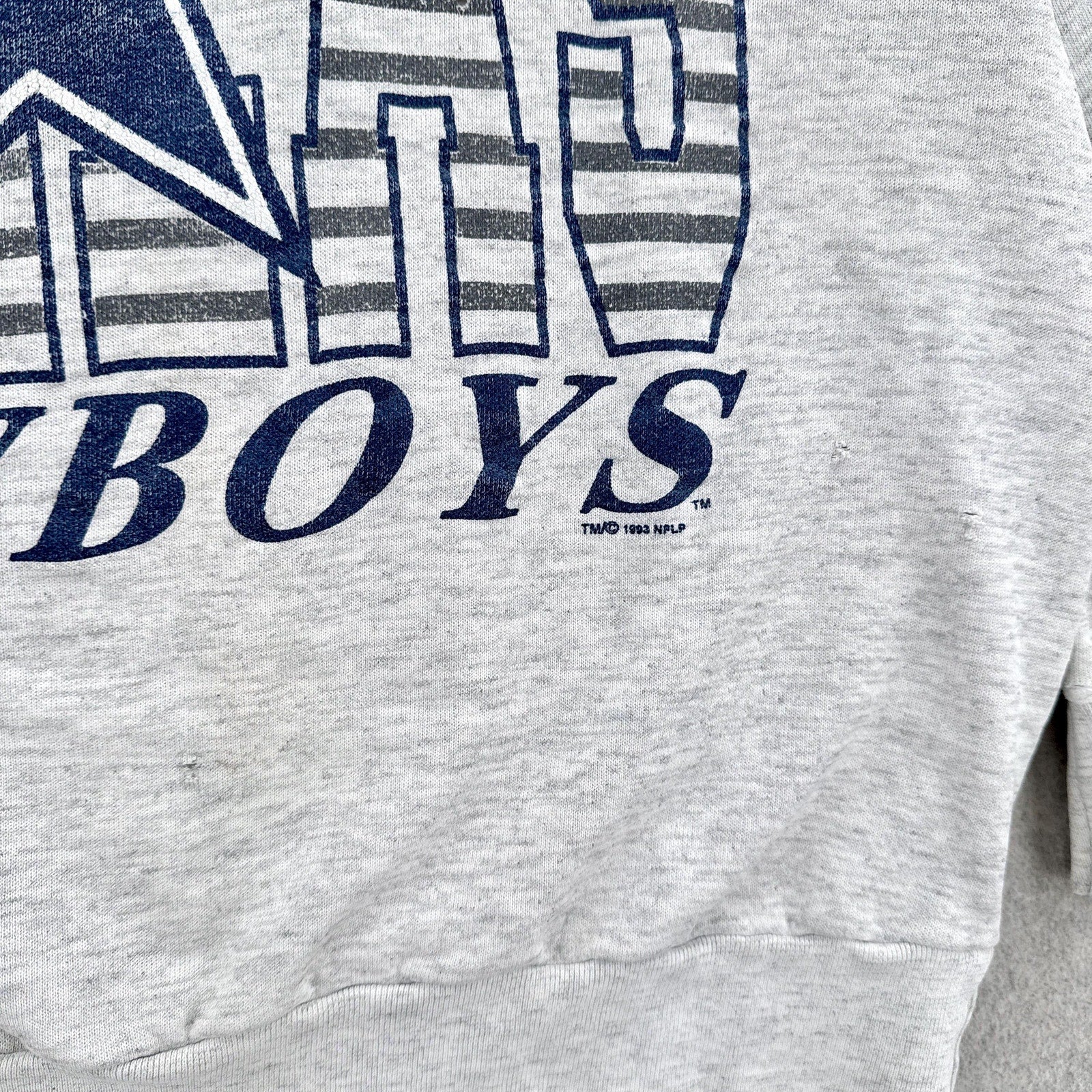 Vintage '93 Dallas Cowboys NFL Youth Crewneck Sweatshirt