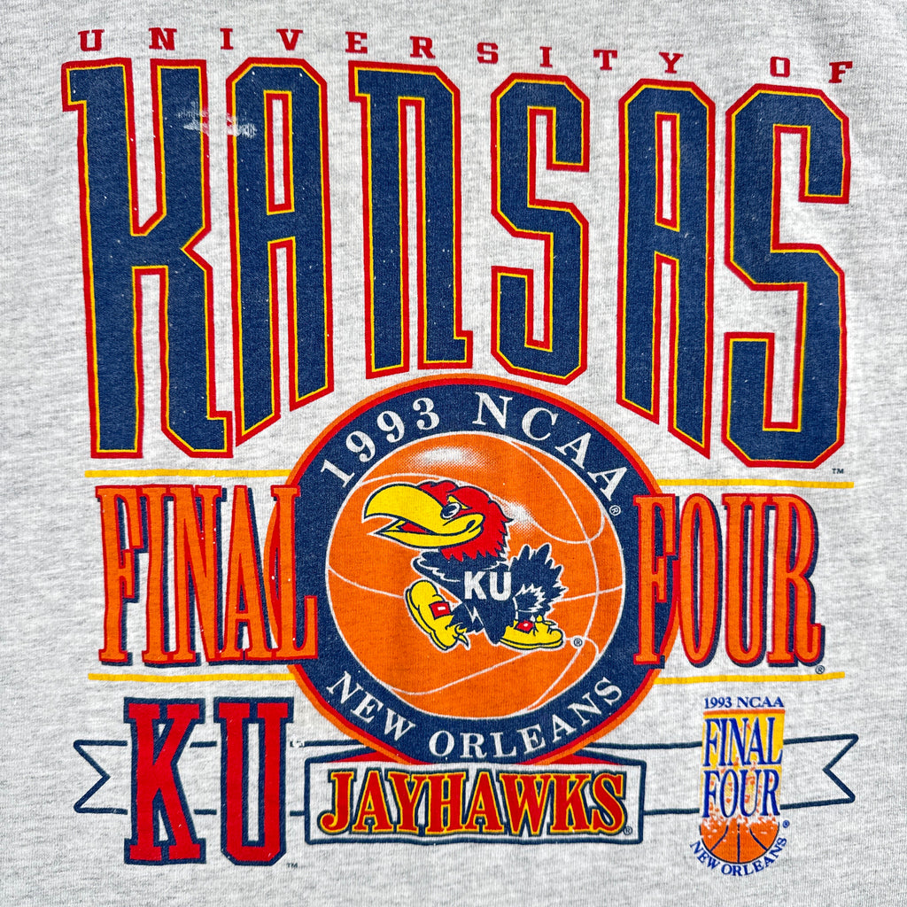 Vintage '93 Kansas Jayhawks University Basketball Shirt