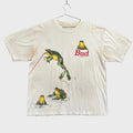 Vintage '95 Budweiser Bud Frog Toad Graphic Tee