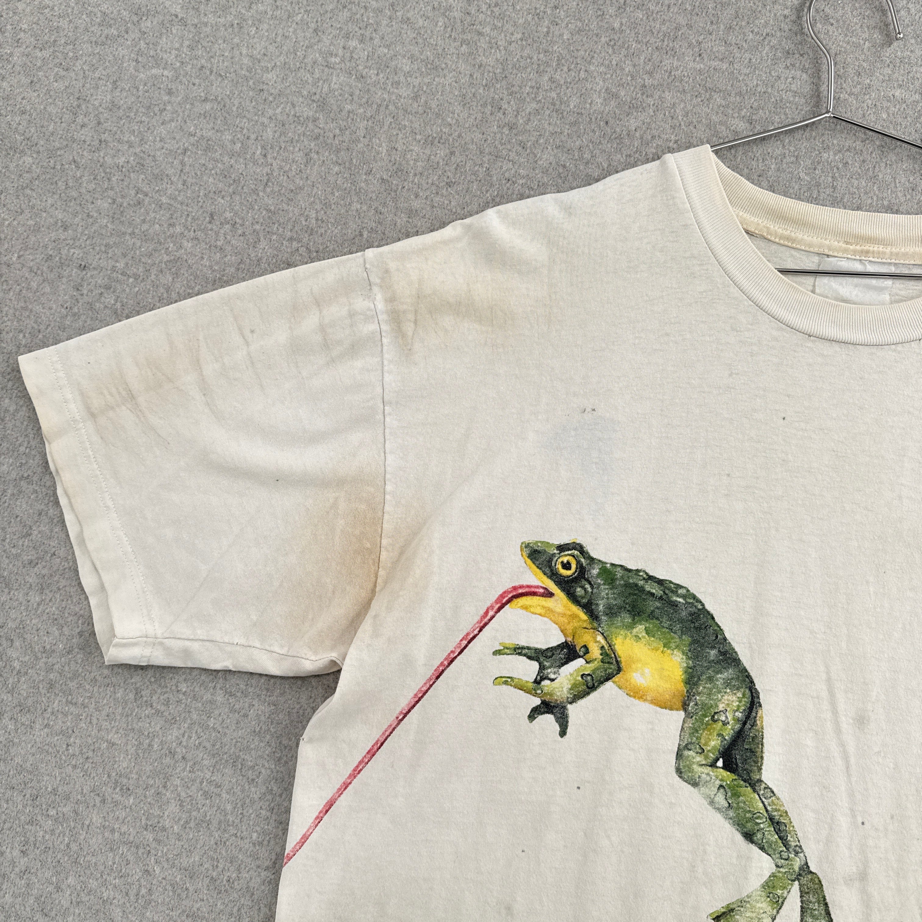 Vintage '95 Budweiser Bud Frog Toad Graphic Tee