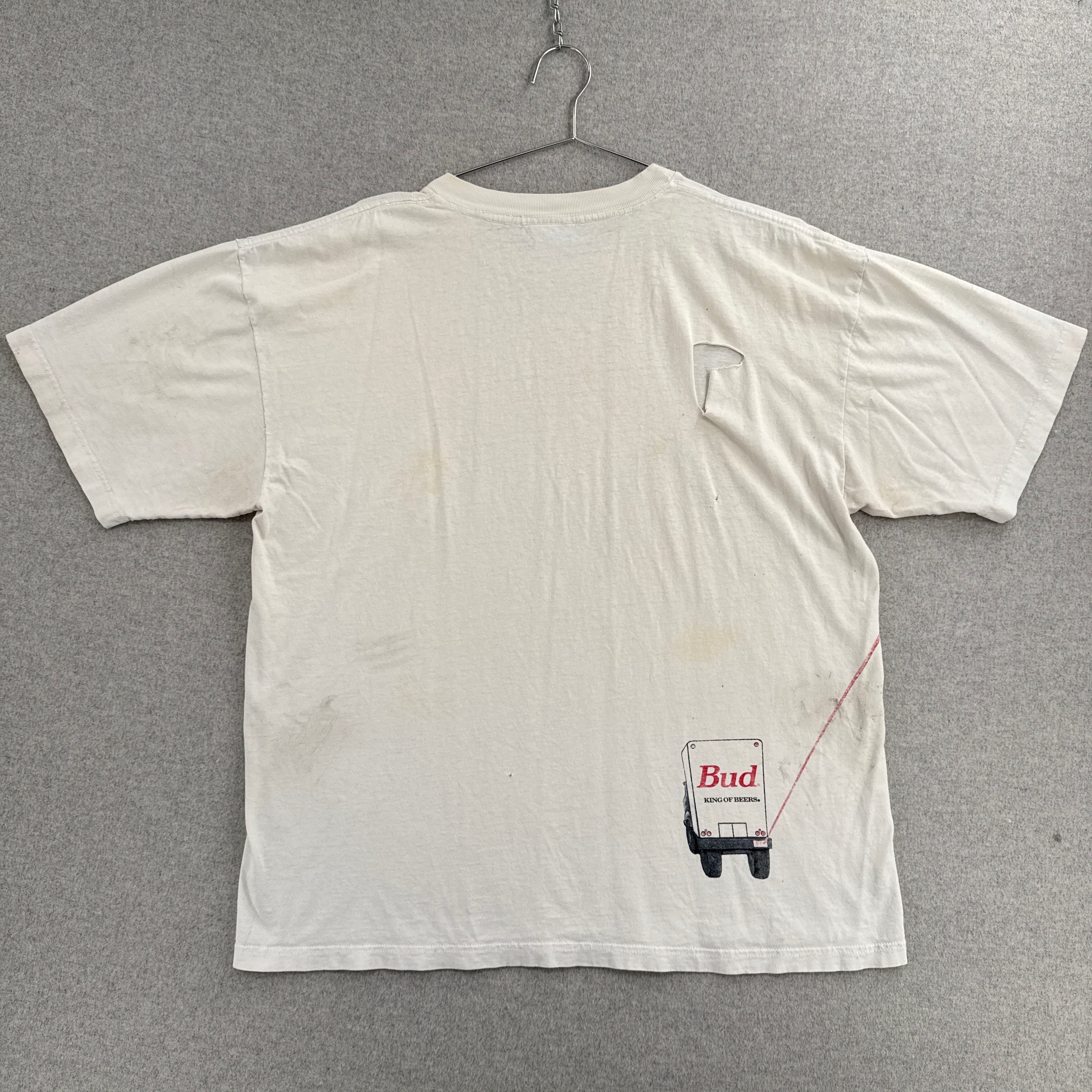 Vintage '95 Budweiser Bud Frog Toad Graphic Tee