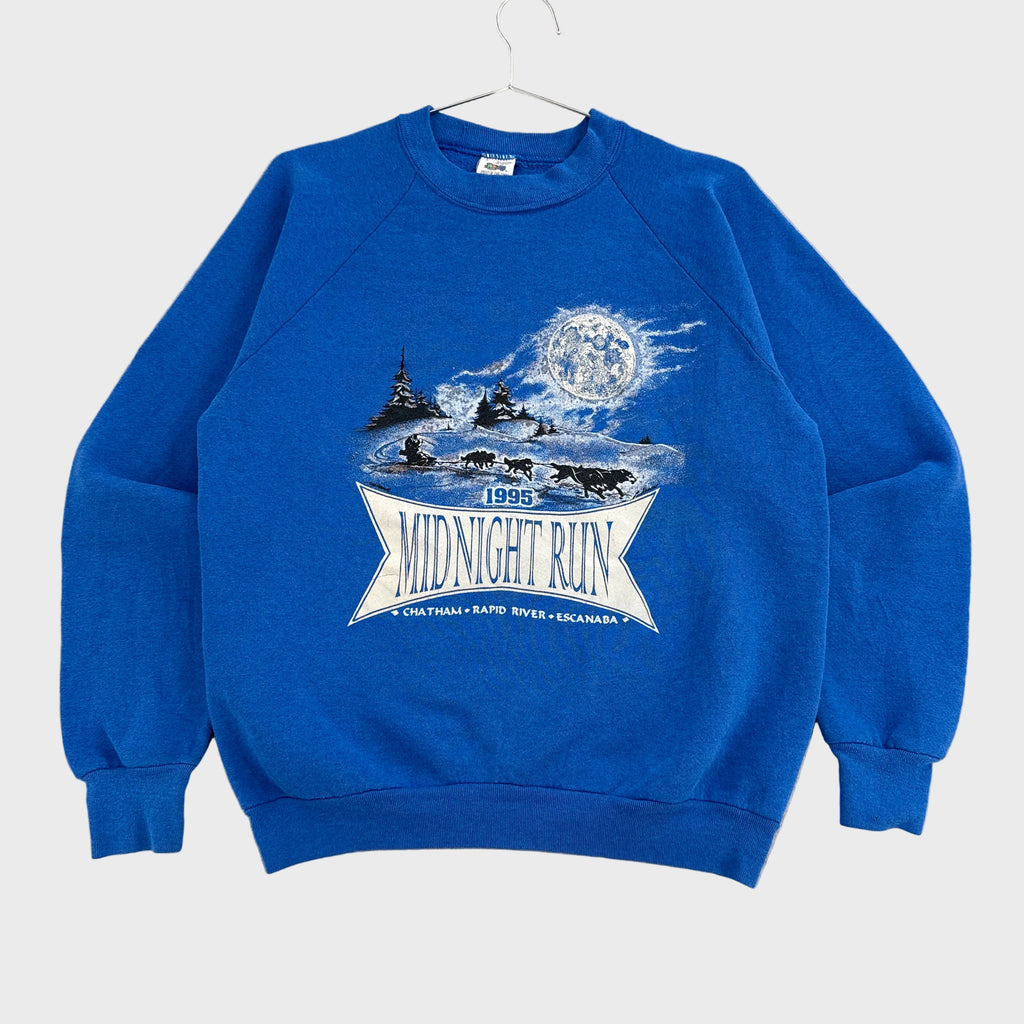 Vintage '95 Dog Sled Midnight Run Crewneck Sweatshirt