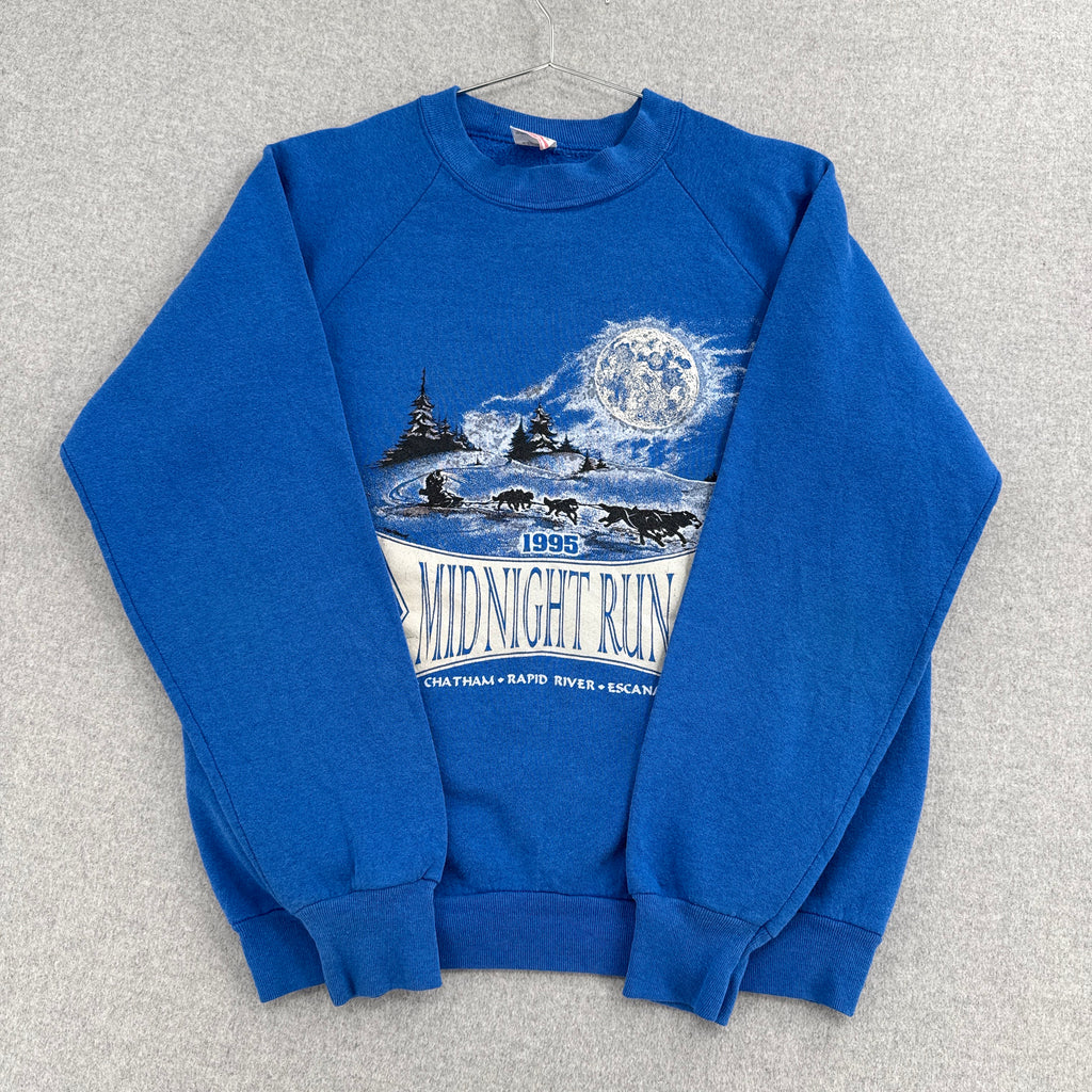 Vintage '95 Dog Sled Midnight Run Crewneck Sweatshirt