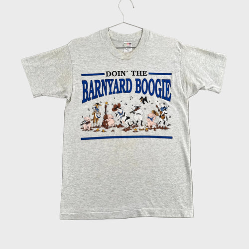 Vintage '95 Farm Animals Barnyard Boogie Cartoon Graphic Tee