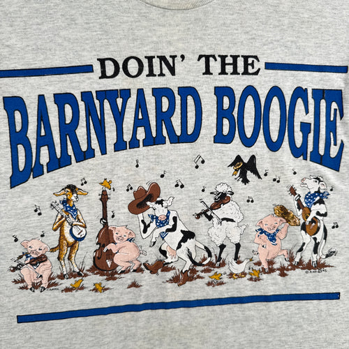 Vintage '95 Farm Animals Barnyard Boogie Cartoon Graphic Tee