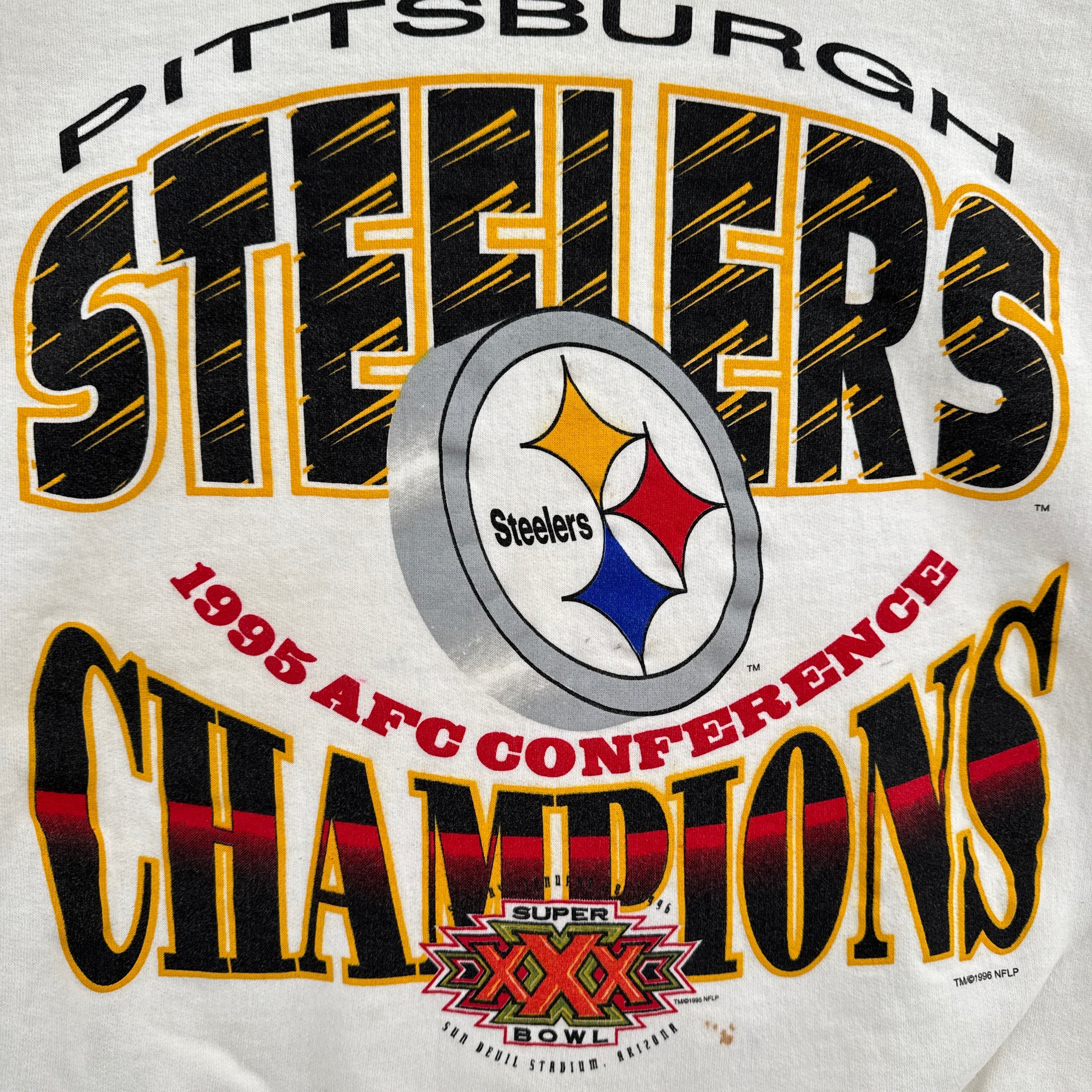 Vintage '95 Pittsburgh Steelers AFC Champions Crewneck Sweatshirt