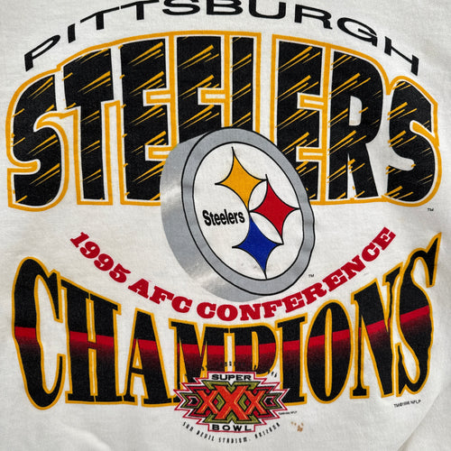 Vintage '95 Pittsburgh Steelers AFC Champions Crewneck Sweatshirt